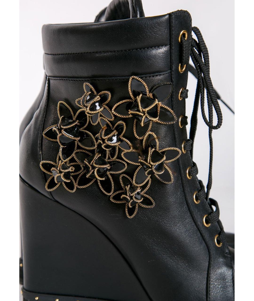 DSQUARED2 Черные кожаные ботильоны, фото 3