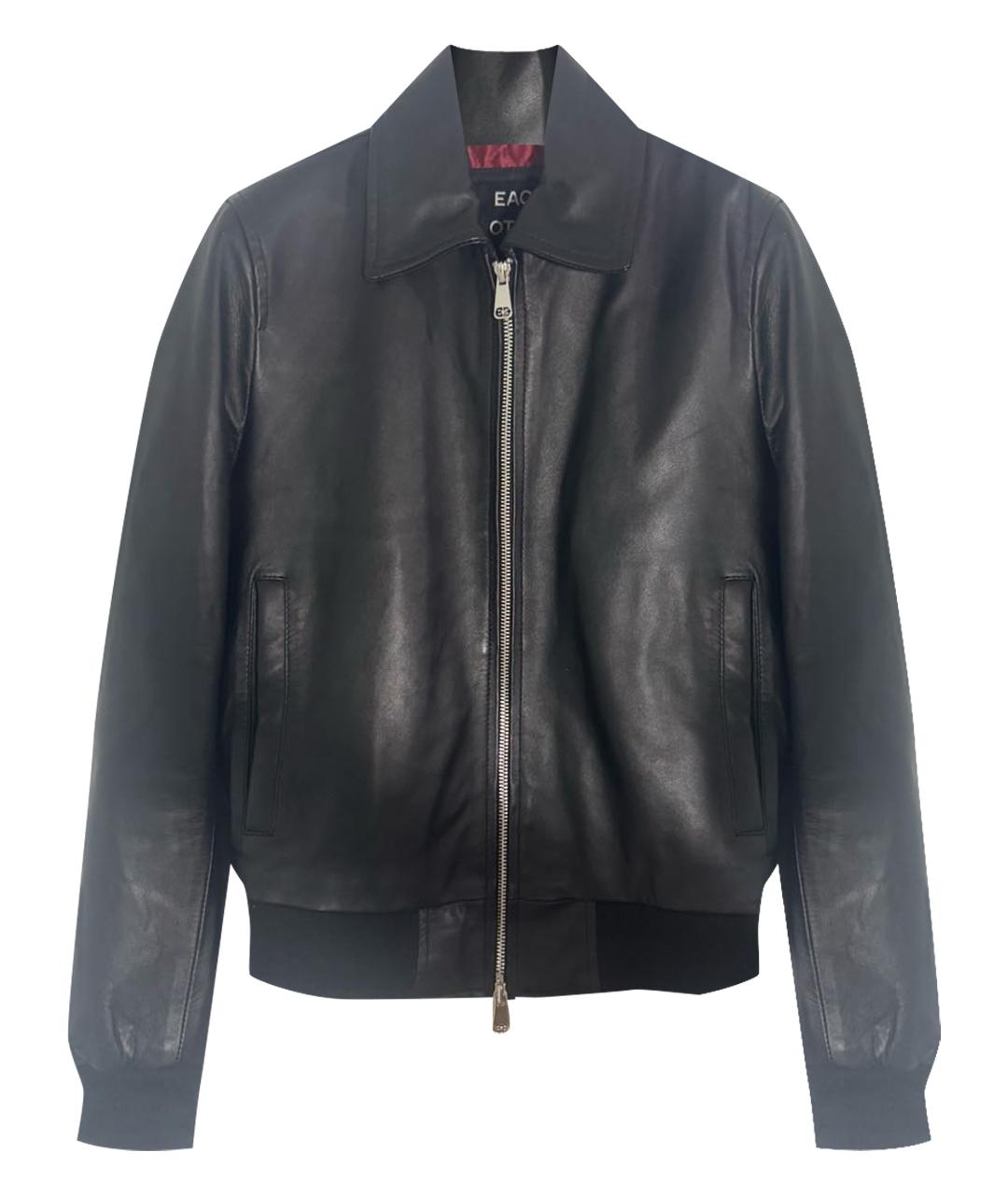 EACH X OTHER Черная кожаная куртка, фото 1