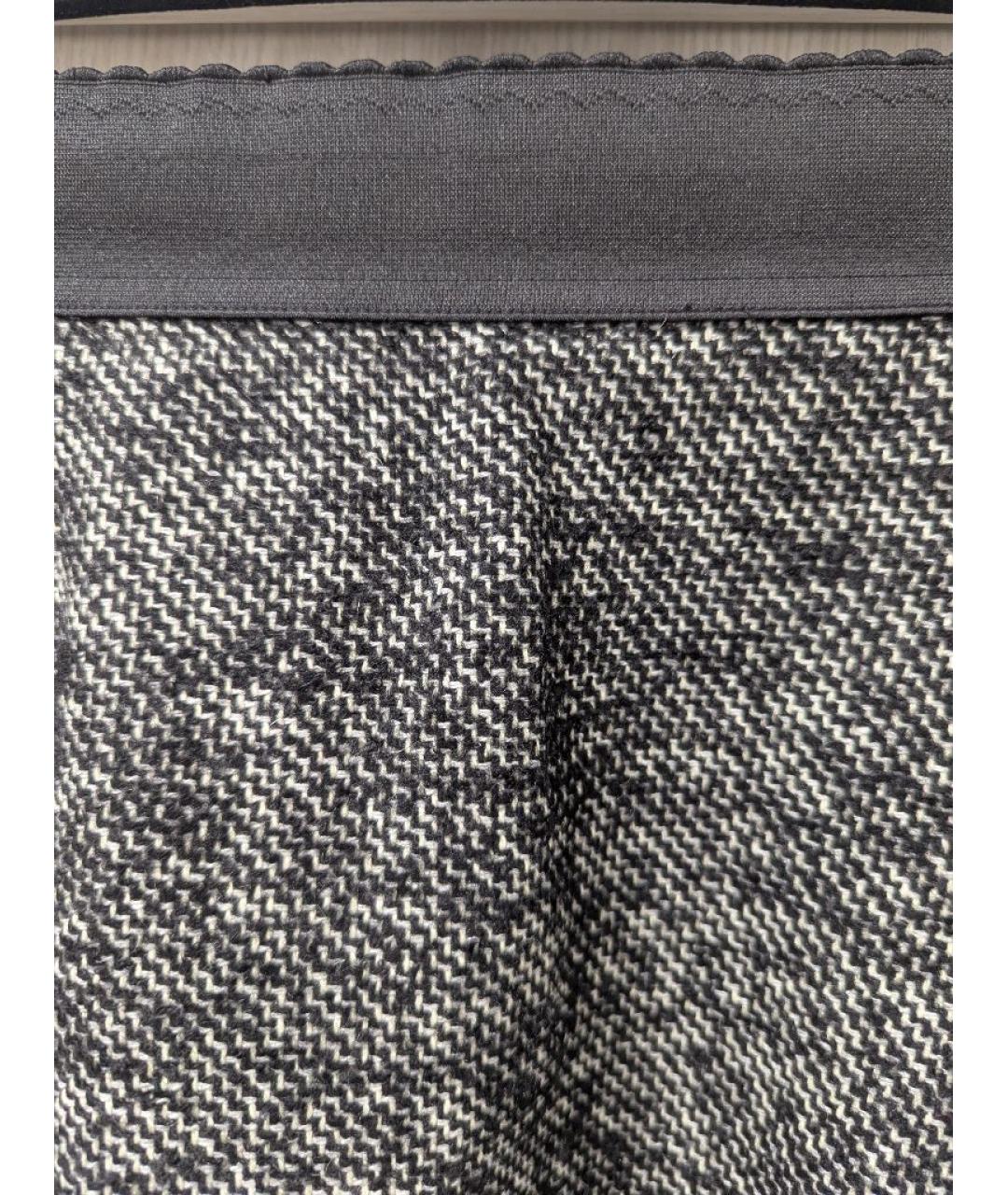 DOLCE&GABBANA Серая твидовая юбка мини, фото 5