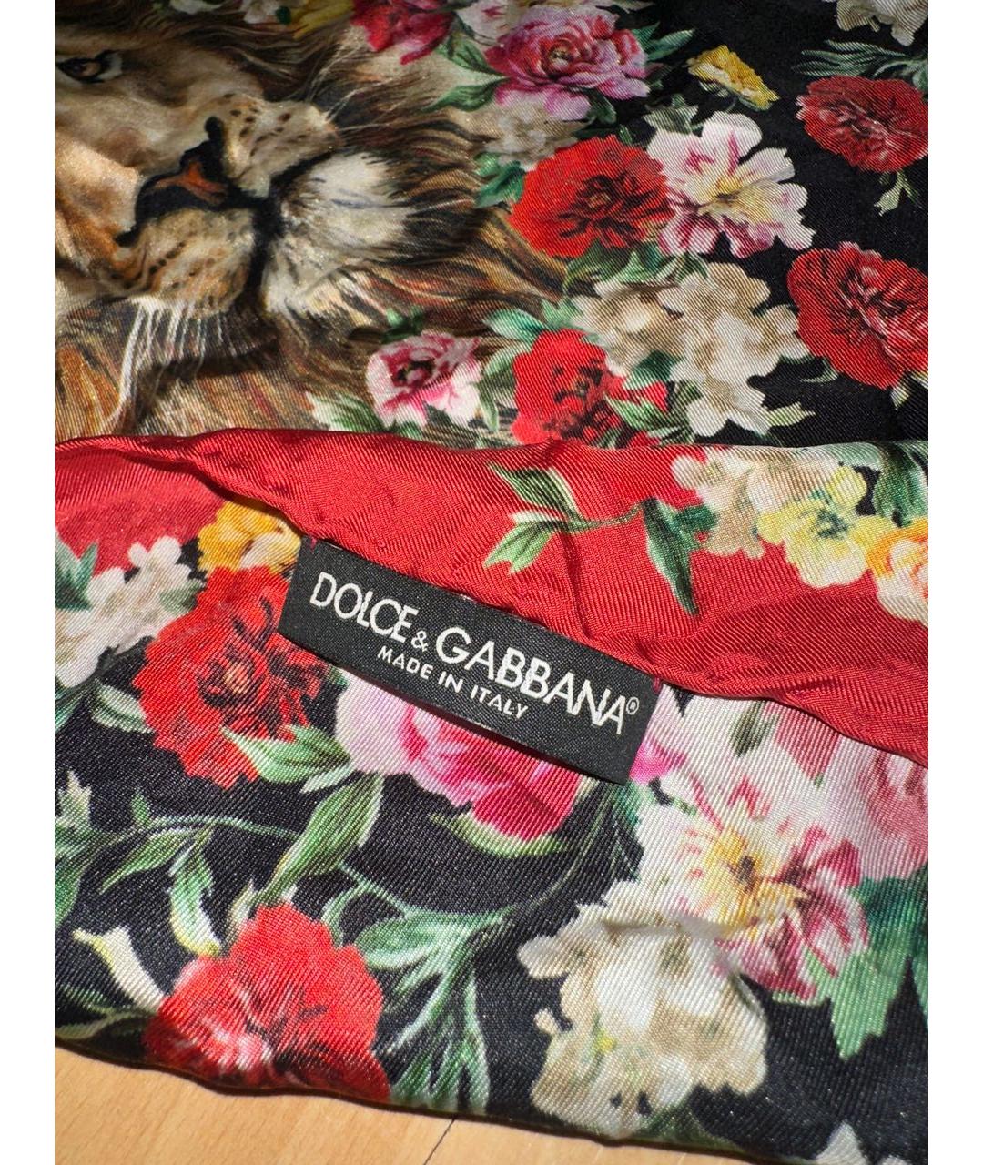 DOLCE&GABBANA Мульти шелковый платок, фото 3