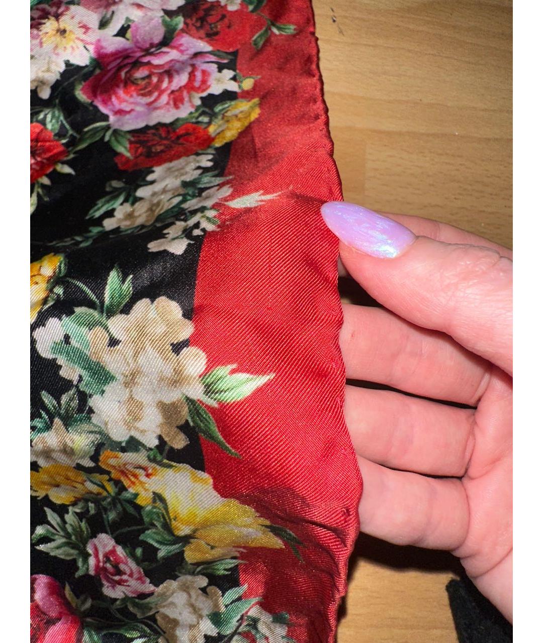 DOLCE&GABBANA Мульти шелковый платок, фото 4