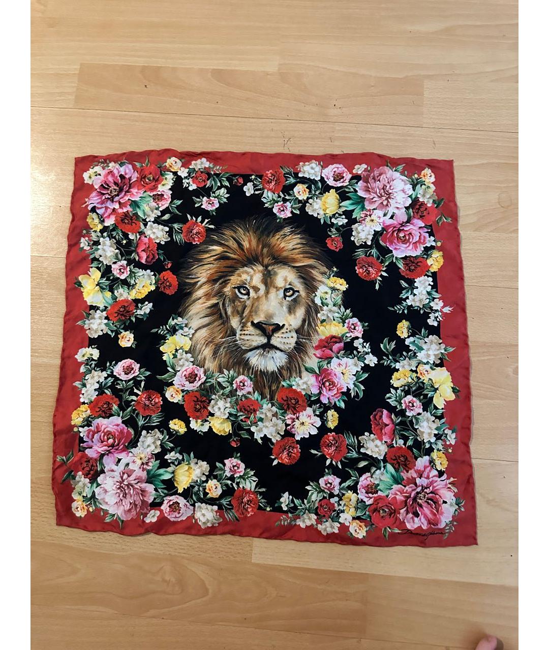 DOLCE&GABBANA Мульти шелковый платок, фото 2