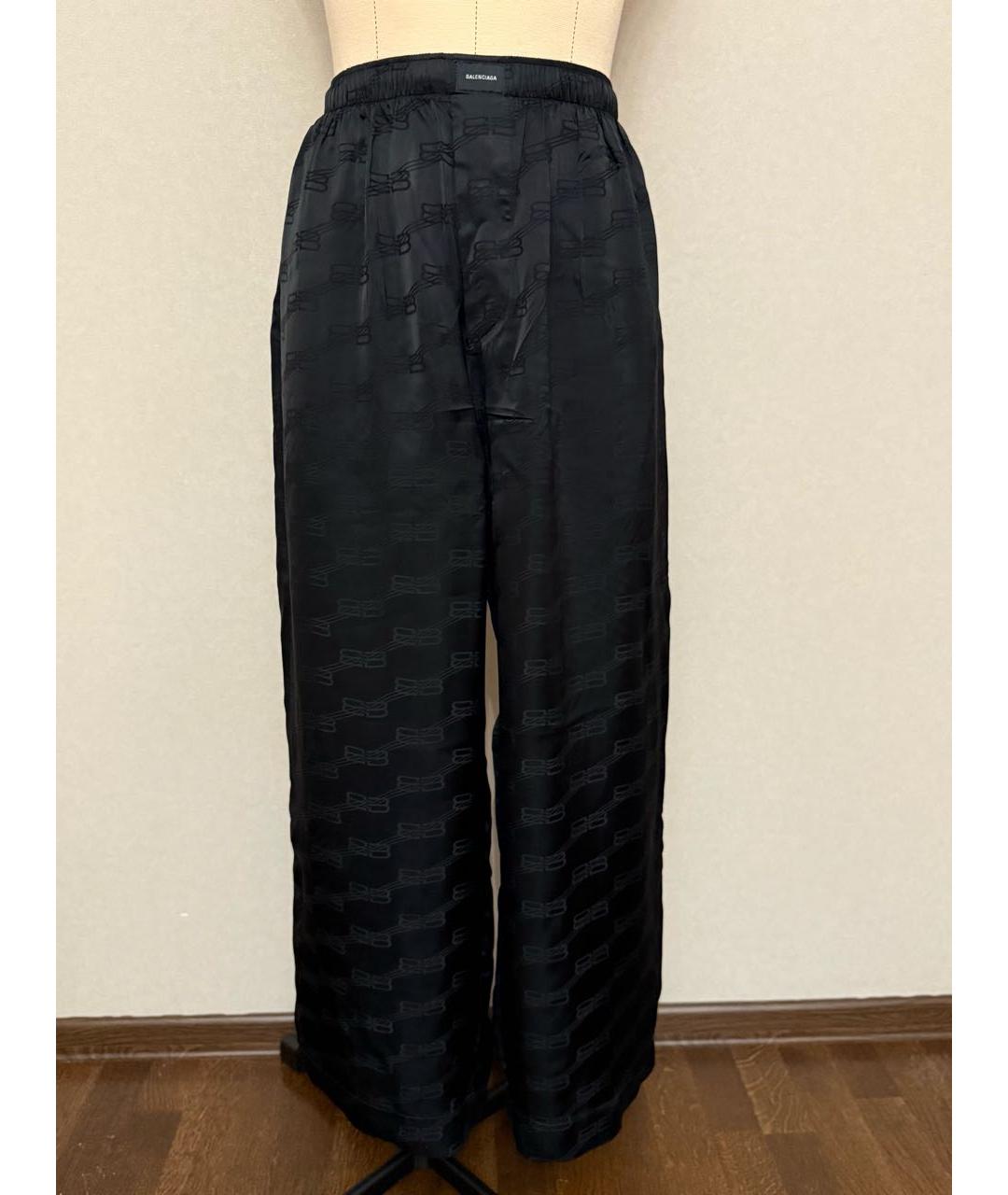 BALENCIAGA Черные полиэстеровые спортивные брюки и шорты, фото 6