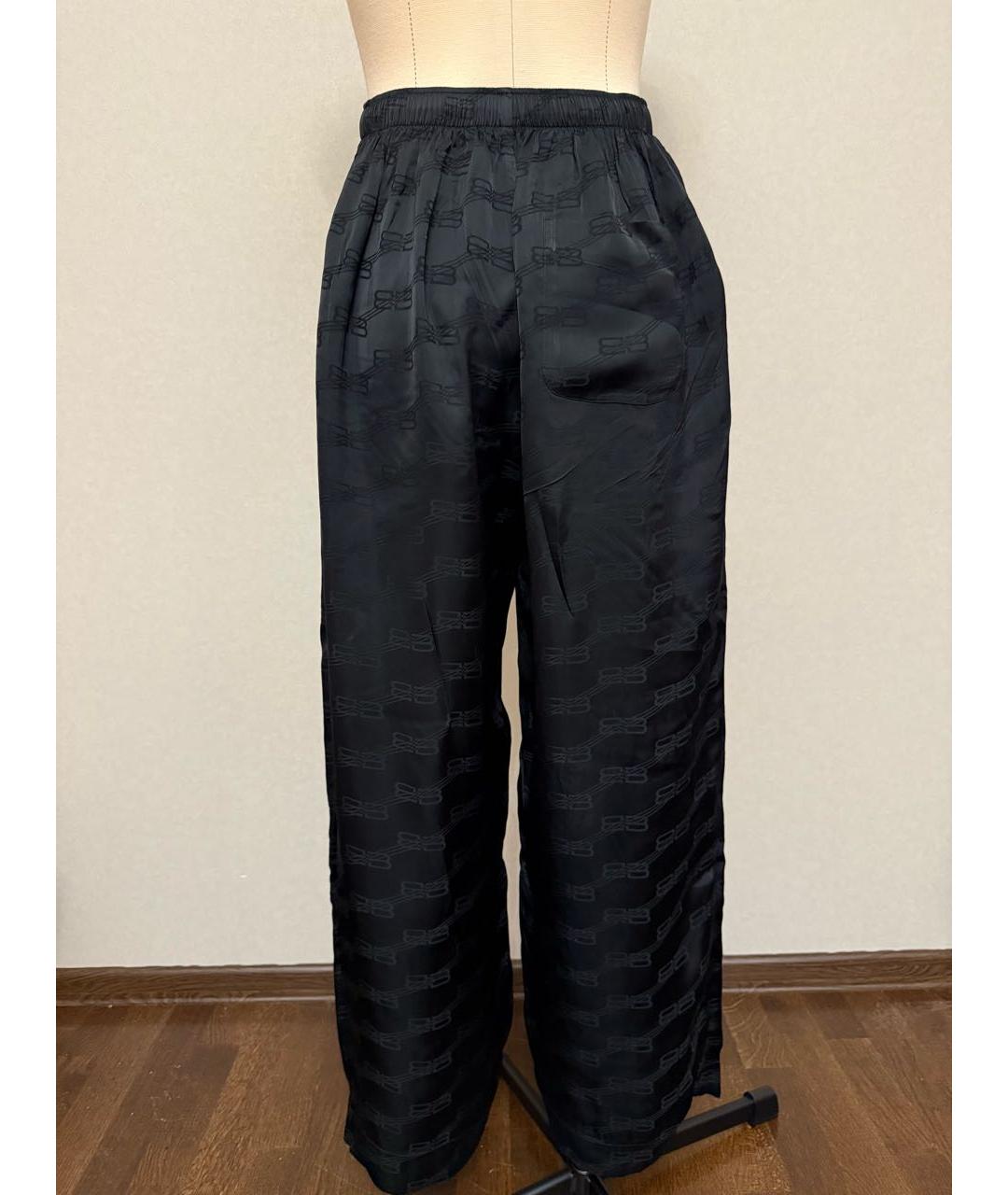 BALENCIAGA Черные полиэстеровые спортивные брюки и шорты, фото 2