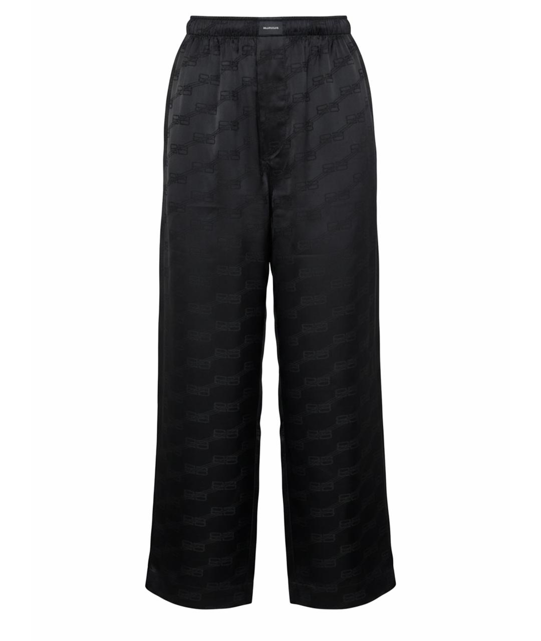 BALENCIAGA Черные полиэстеровые спортивные брюки и шорты, фото 1