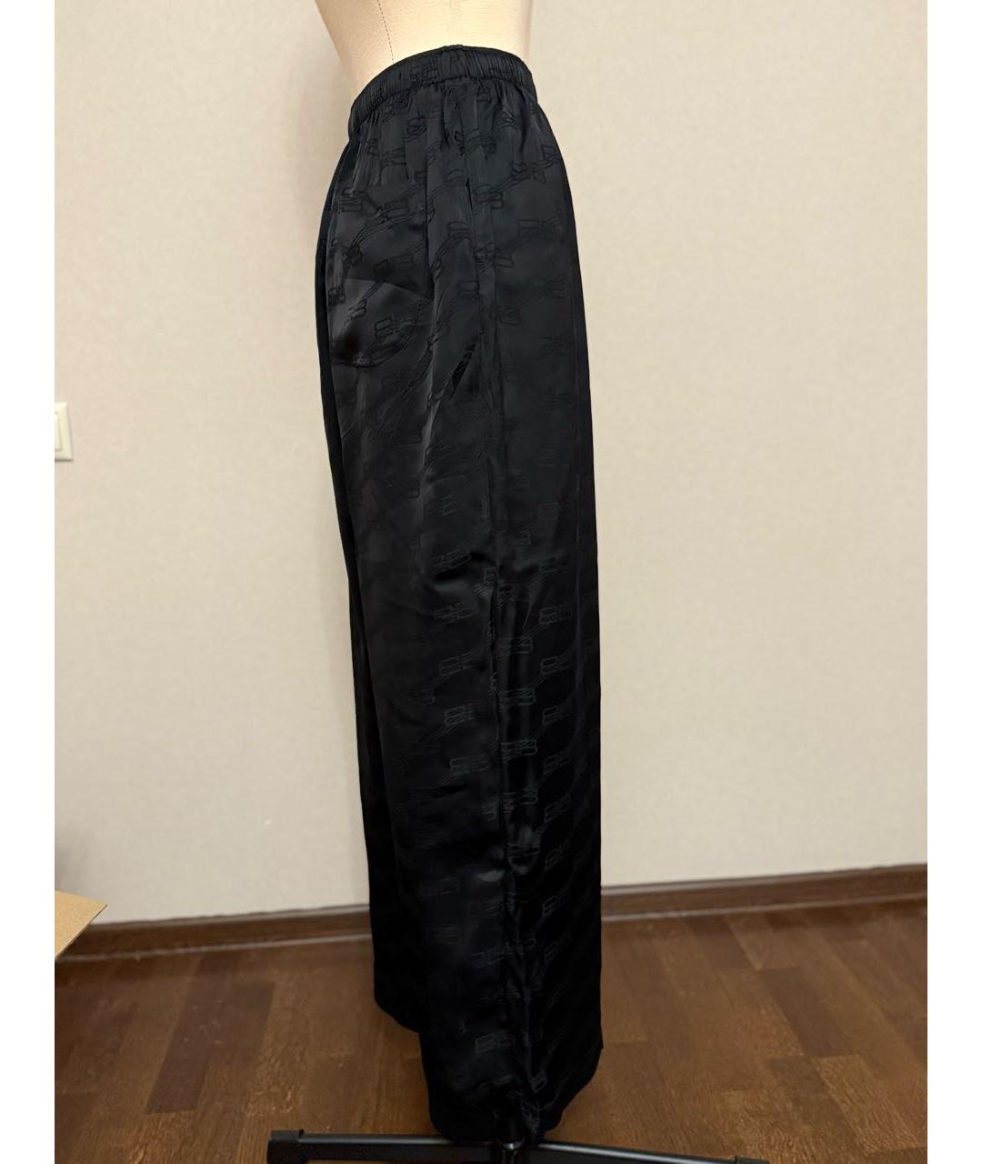 BALENCIAGA Черные полиэстеровые спортивные брюки и шорты, фото 5