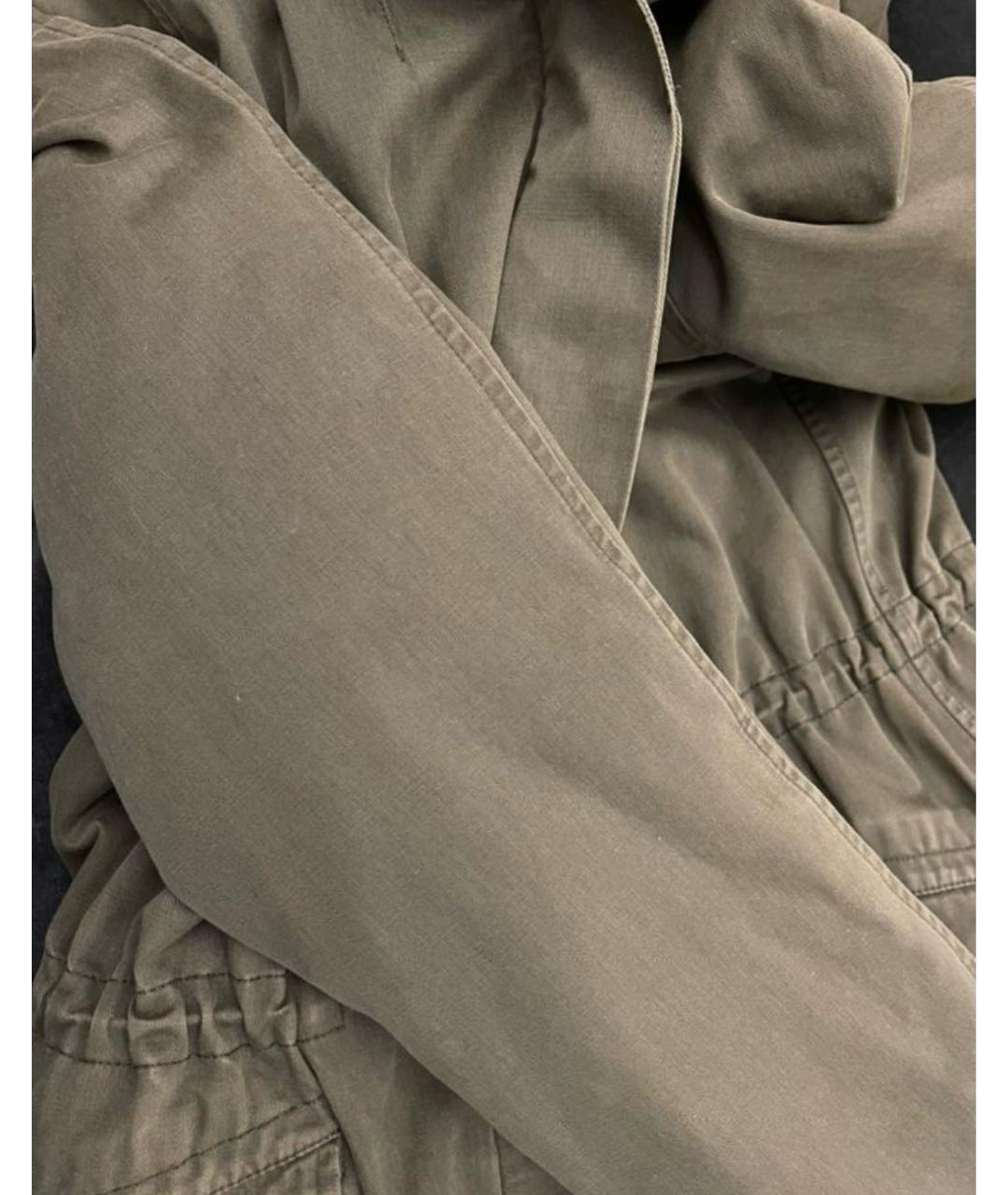 ARMY YVES SALOMON Хаки хлопковая куртка, фото 6