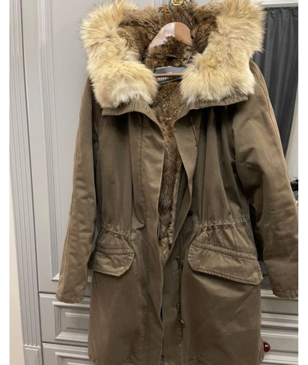 ARMY YVES SALOMON Хаки хлопковая куртка, фото 9