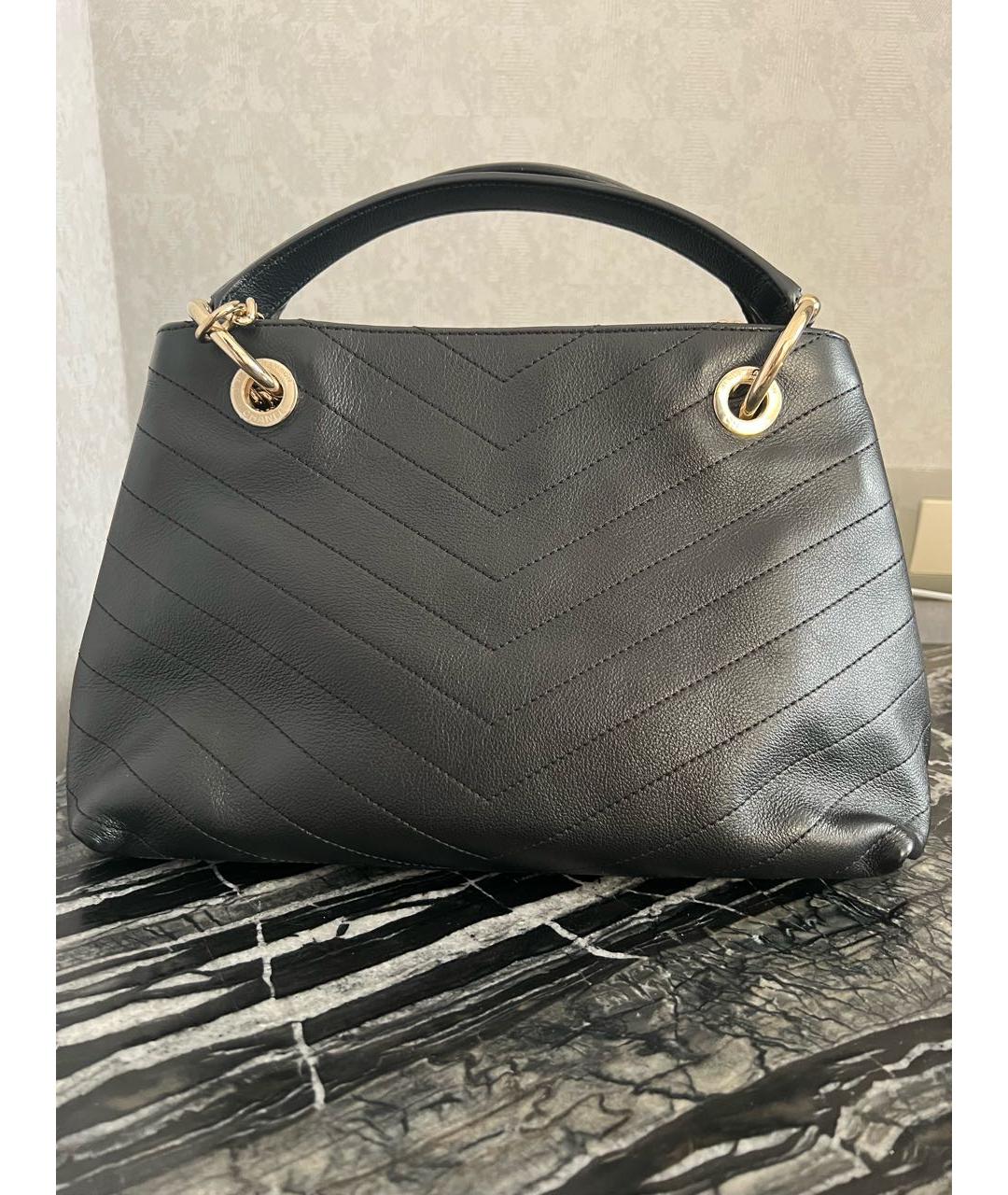 CHANEL Черная кожаная сумка через плечо, фото 2