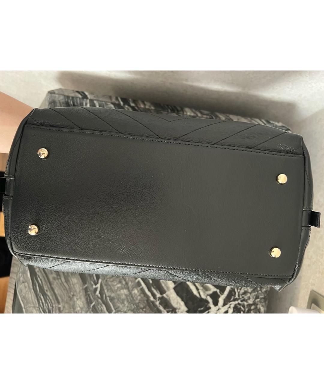 CHANEL Черная кожаная сумка через плечо, фото 3