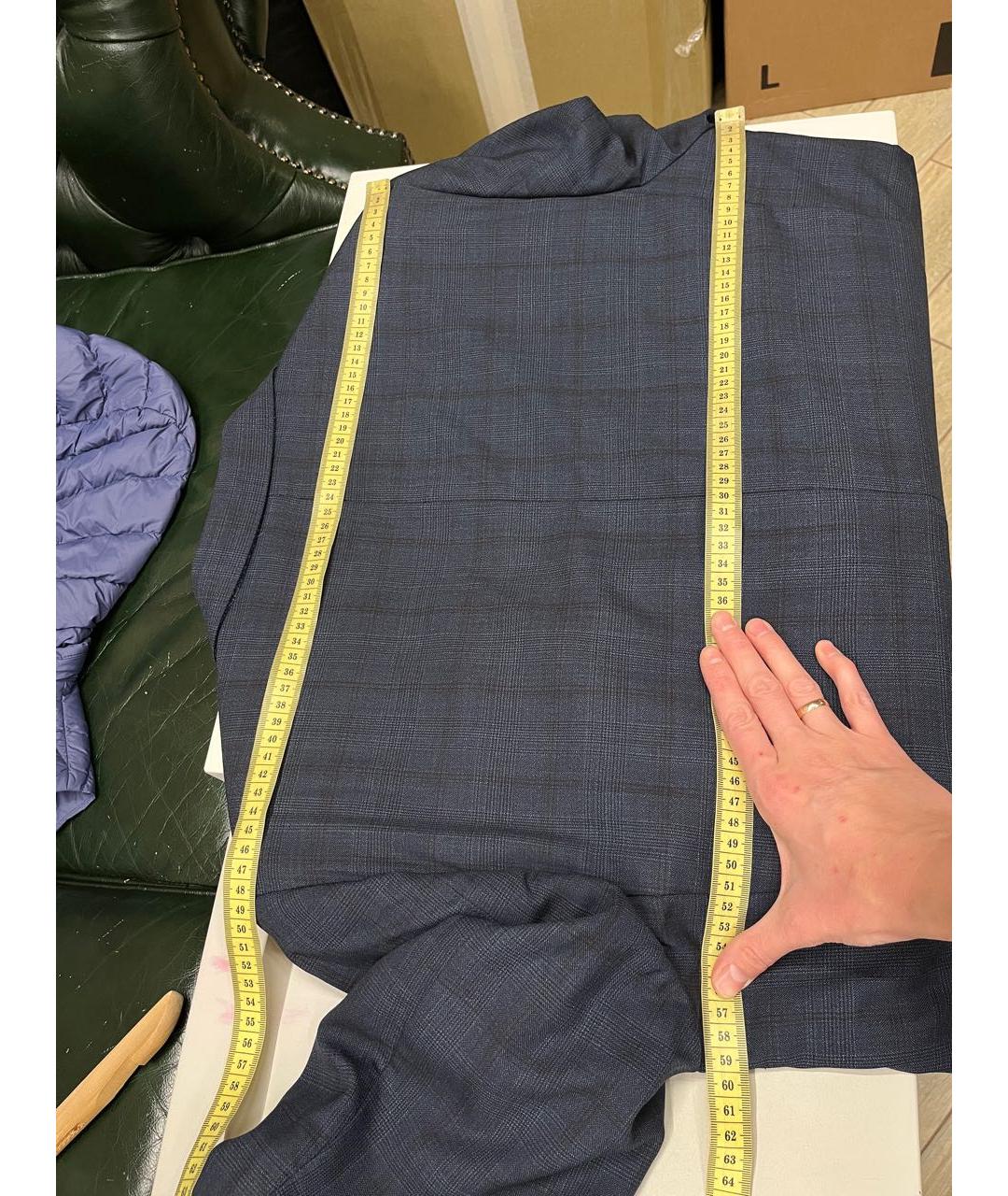 CANALI Темно-синий шерстяной пиджак, фото 3