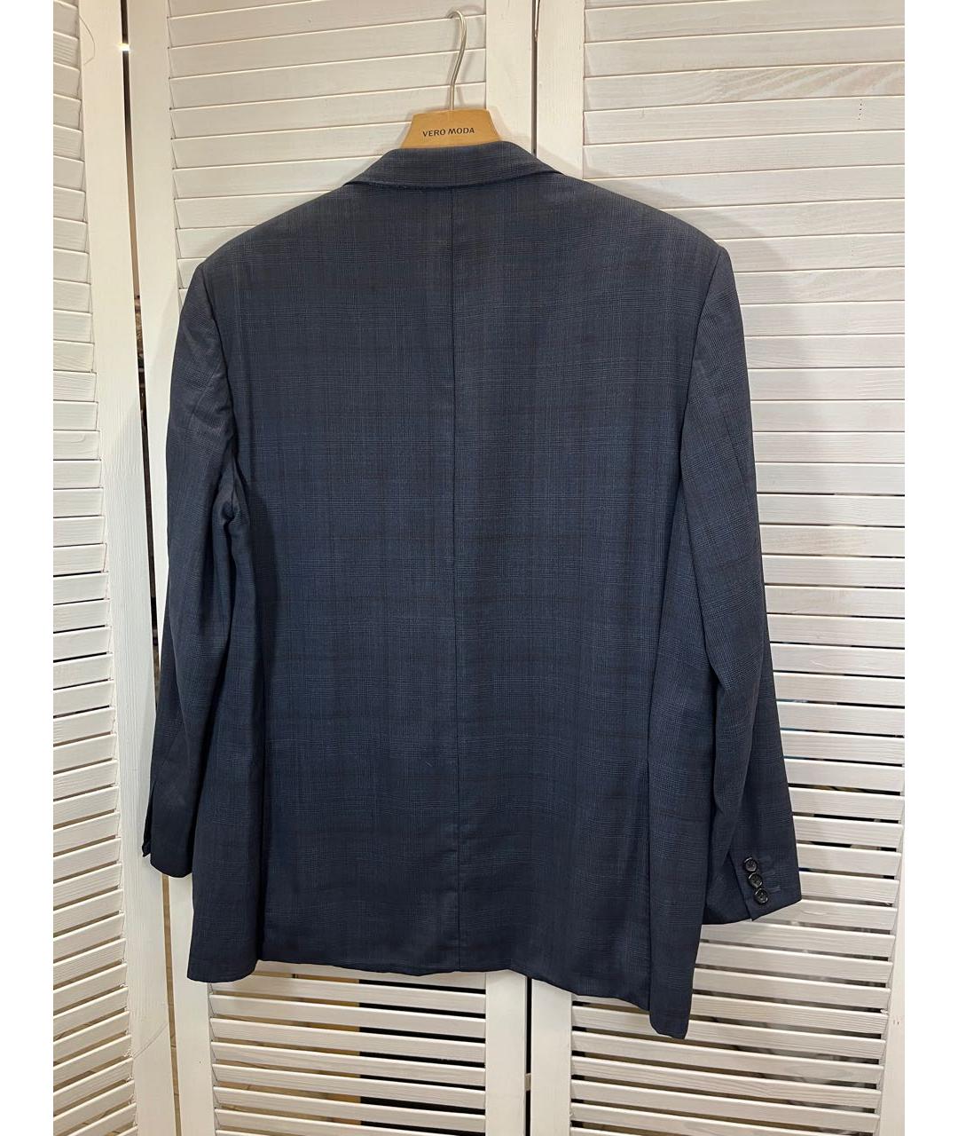 CANALI Темно-синий шерстяной пиджак, фото 7