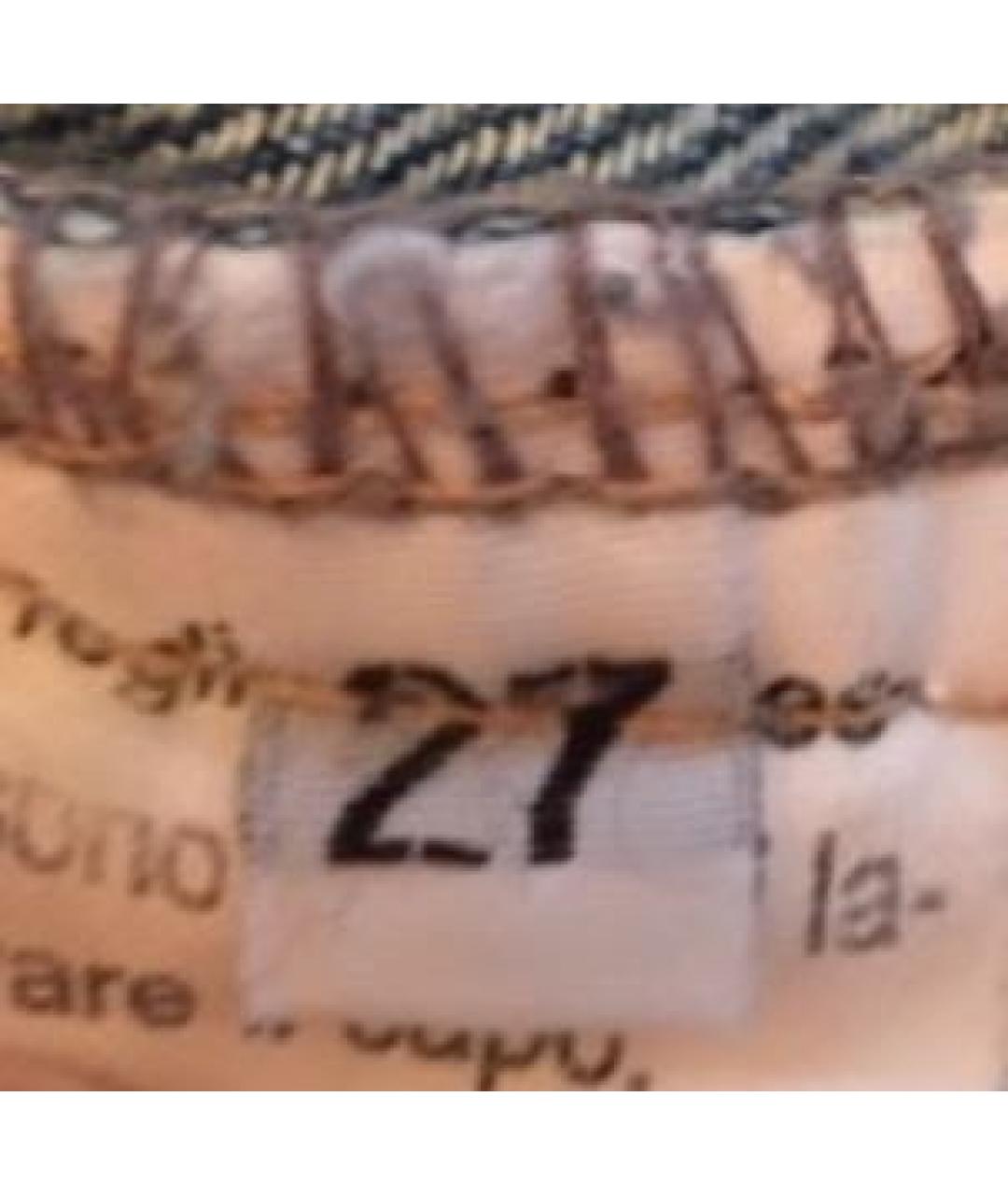 BLUGIRL Голубые хлопковые прямые джинсы, фото 8