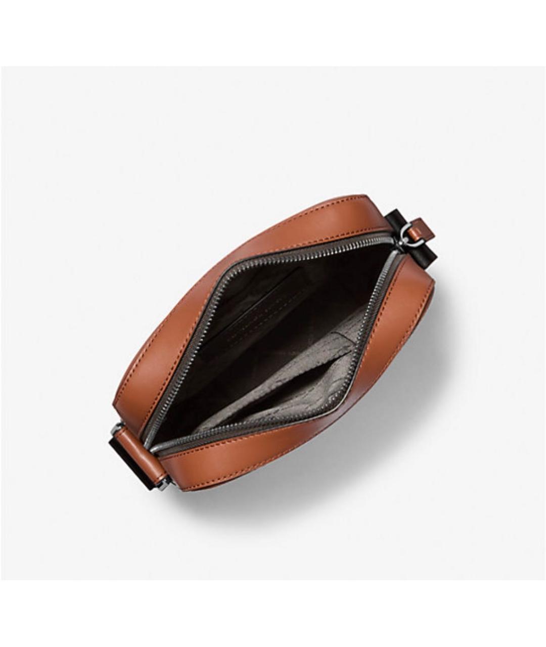 MICHAEL KORS Коричневая кожаная сумка на плечо, фото 4