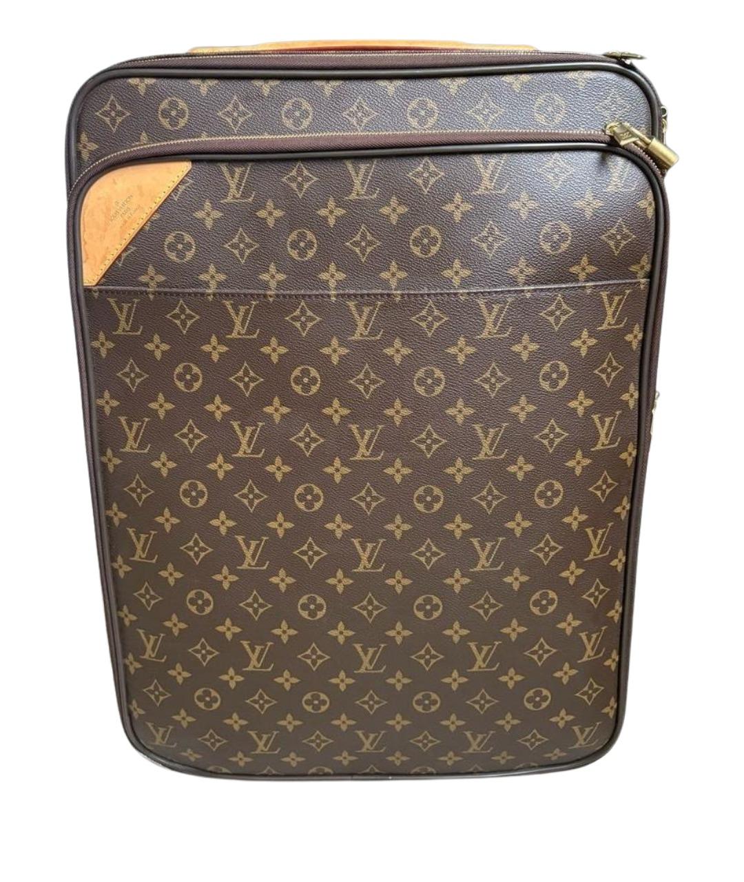 LOUIS VUITTON Коричневый чемодан, фото 1