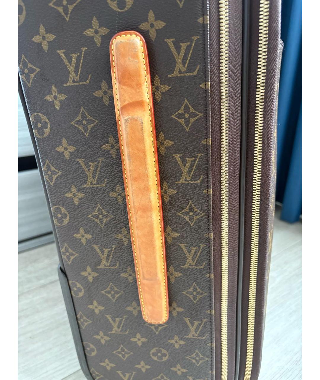 LOUIS VUITTON Коричневый чемодан, фото 7