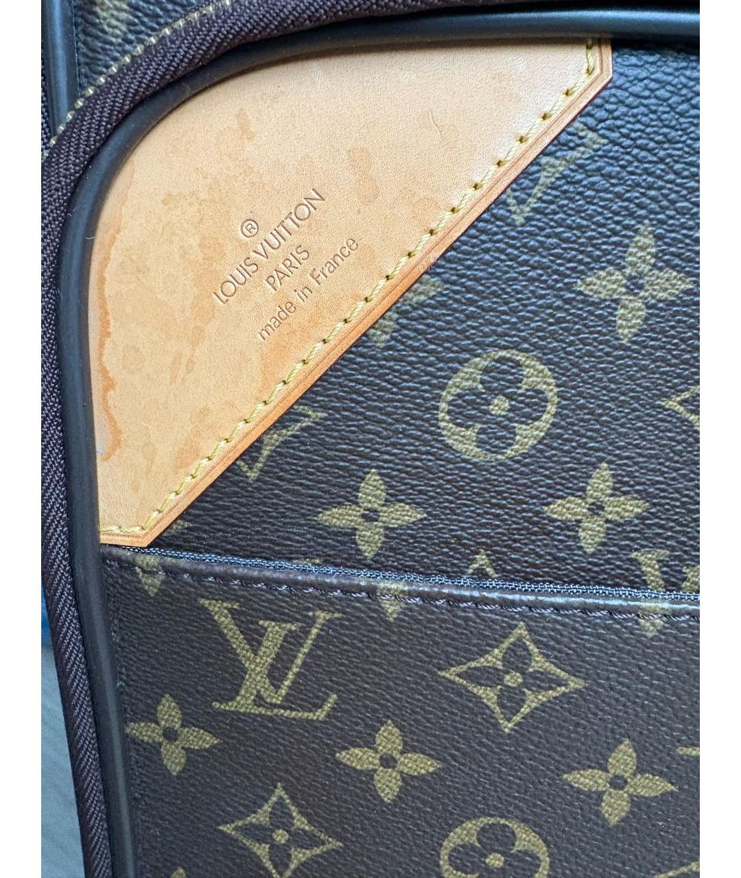 LOUIS VUITTON Коричневый чемодан, фото 8