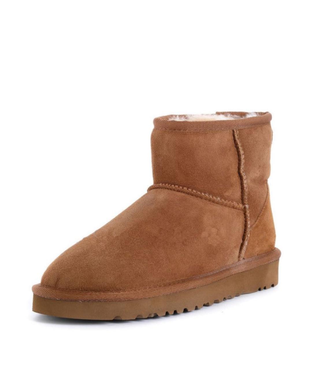 UGG AUSTRALIA Коричневые замшевые полусапоги, фото 2