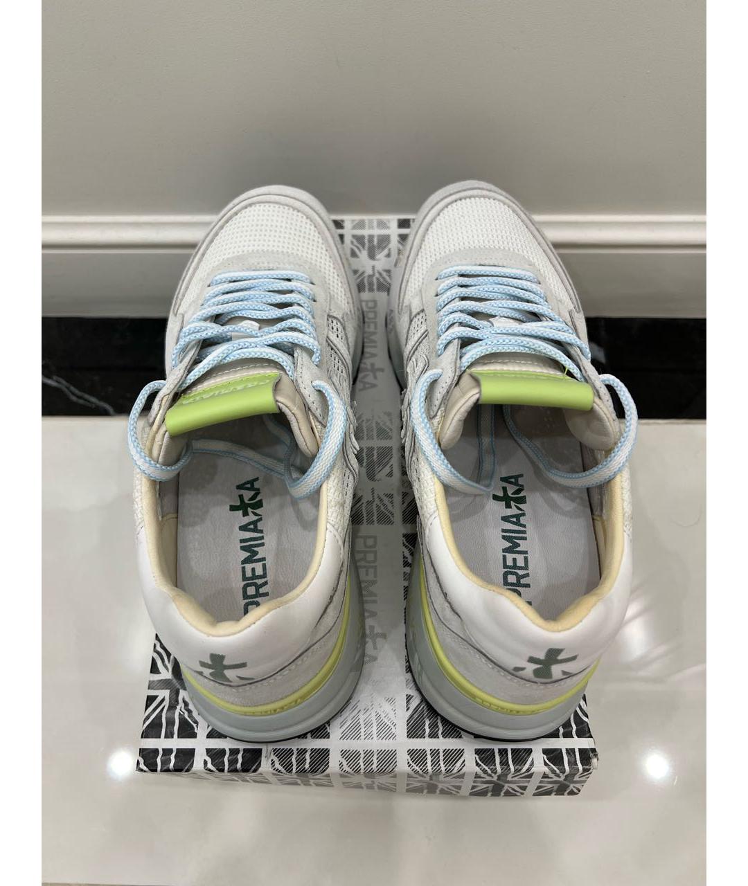 PREMIATA Белые замшевые низкие кроссовки / кеды, фото 2