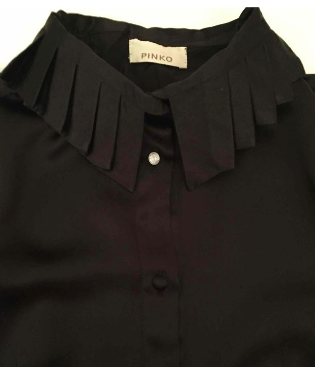PINKO Черная шелковая рубашка/блузка, фото 3