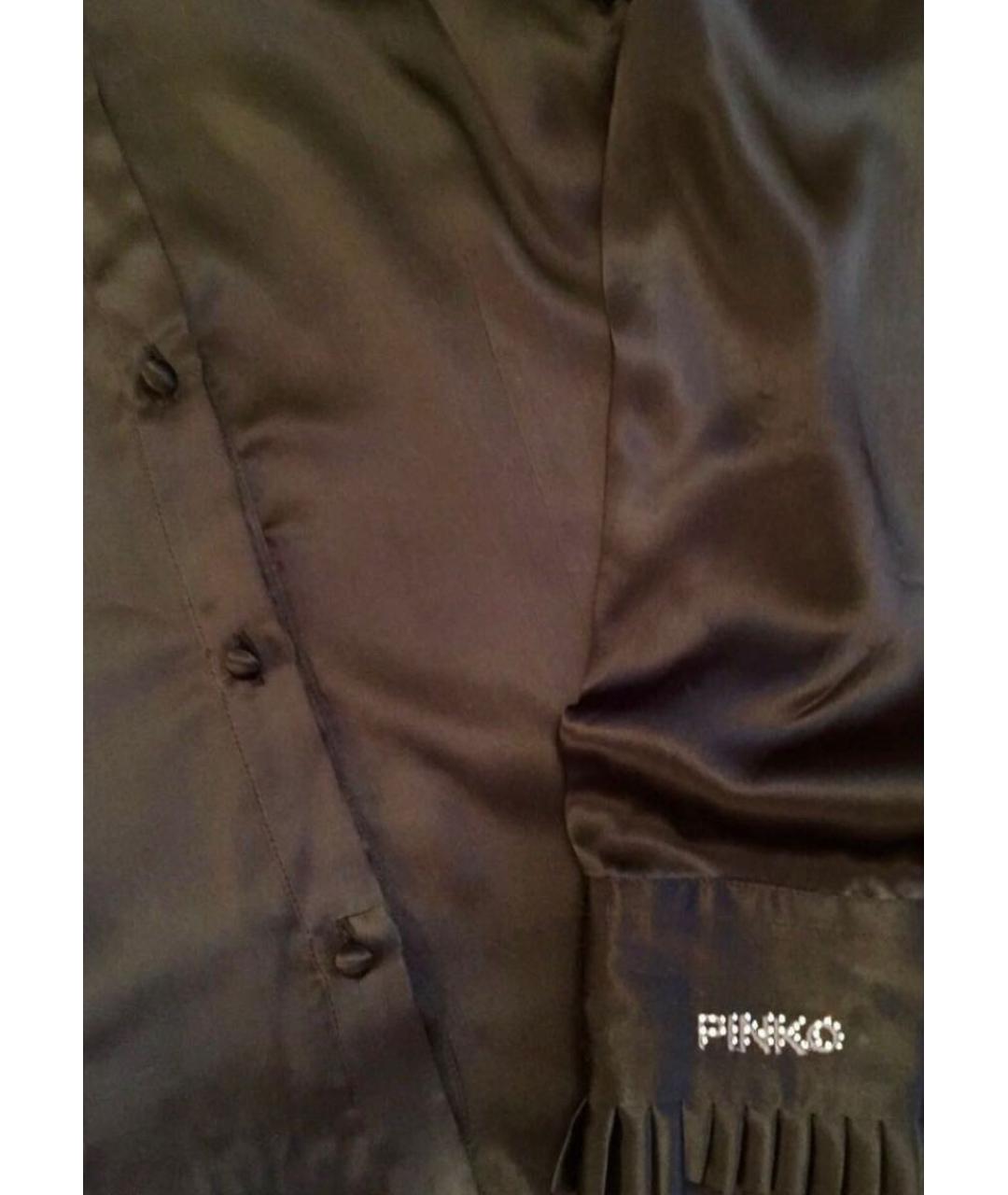 PINKO Черная шелковая рубашка/блузка, фото 5