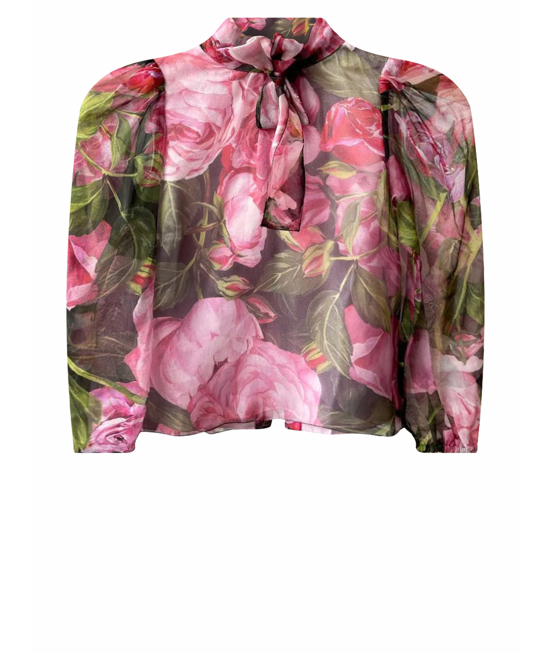 DOLCE&GABBANA Розовая шелковая блузка для девочек, фото 1