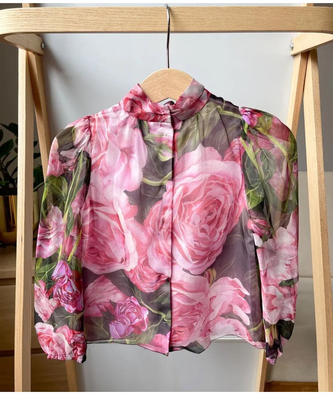 DOLCE&GABBANA Розовая шелковая блузка для девочек, фото 2