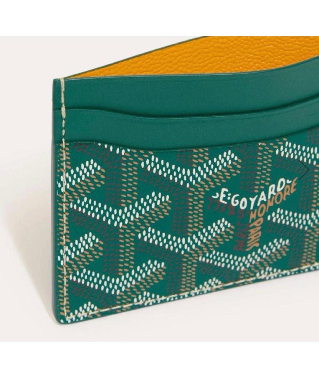 GOYARD Зеленый кардхолдер, фото 2
