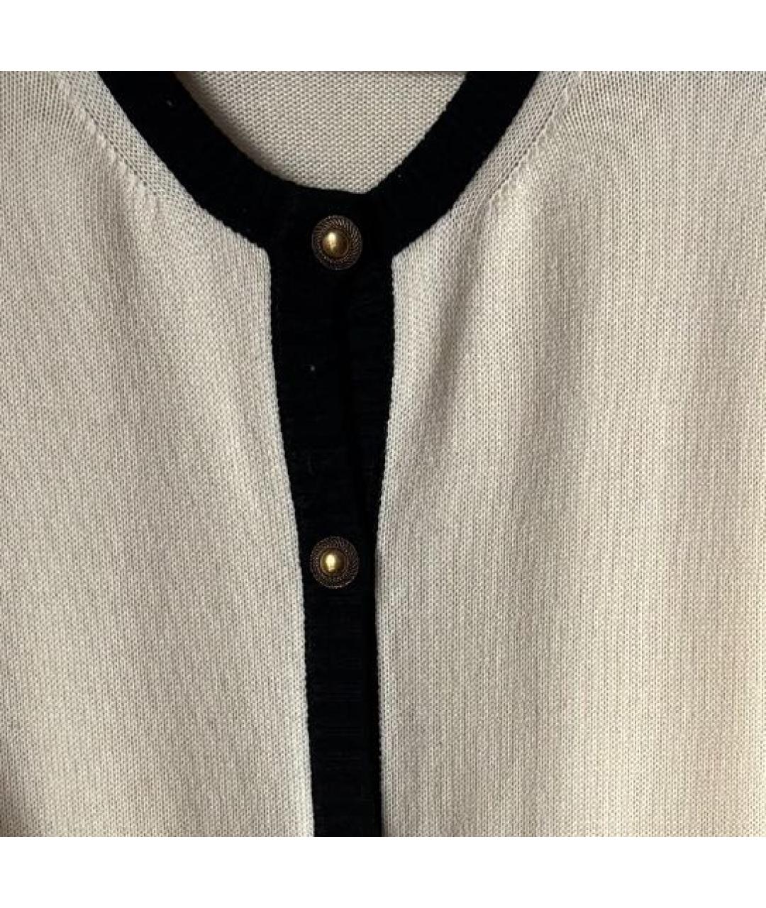 SAINT LAURENT Бежевый кашемировый кардиган, фото 4