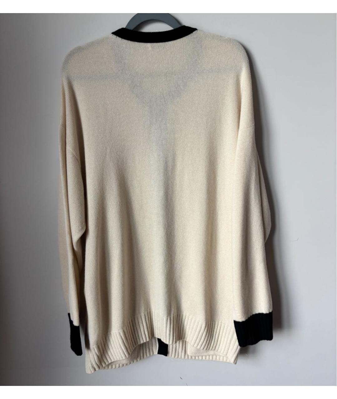 SAINT LAURENT Бежевый кашемировый кардиган, фото 2