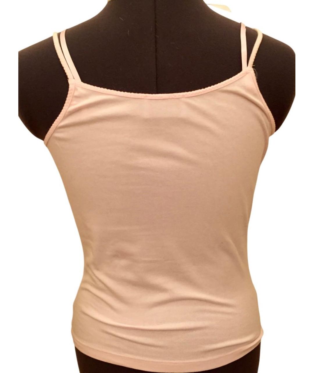 MISS BLUMARINE Розовый хлопковый детская футболка / топ, фото 4