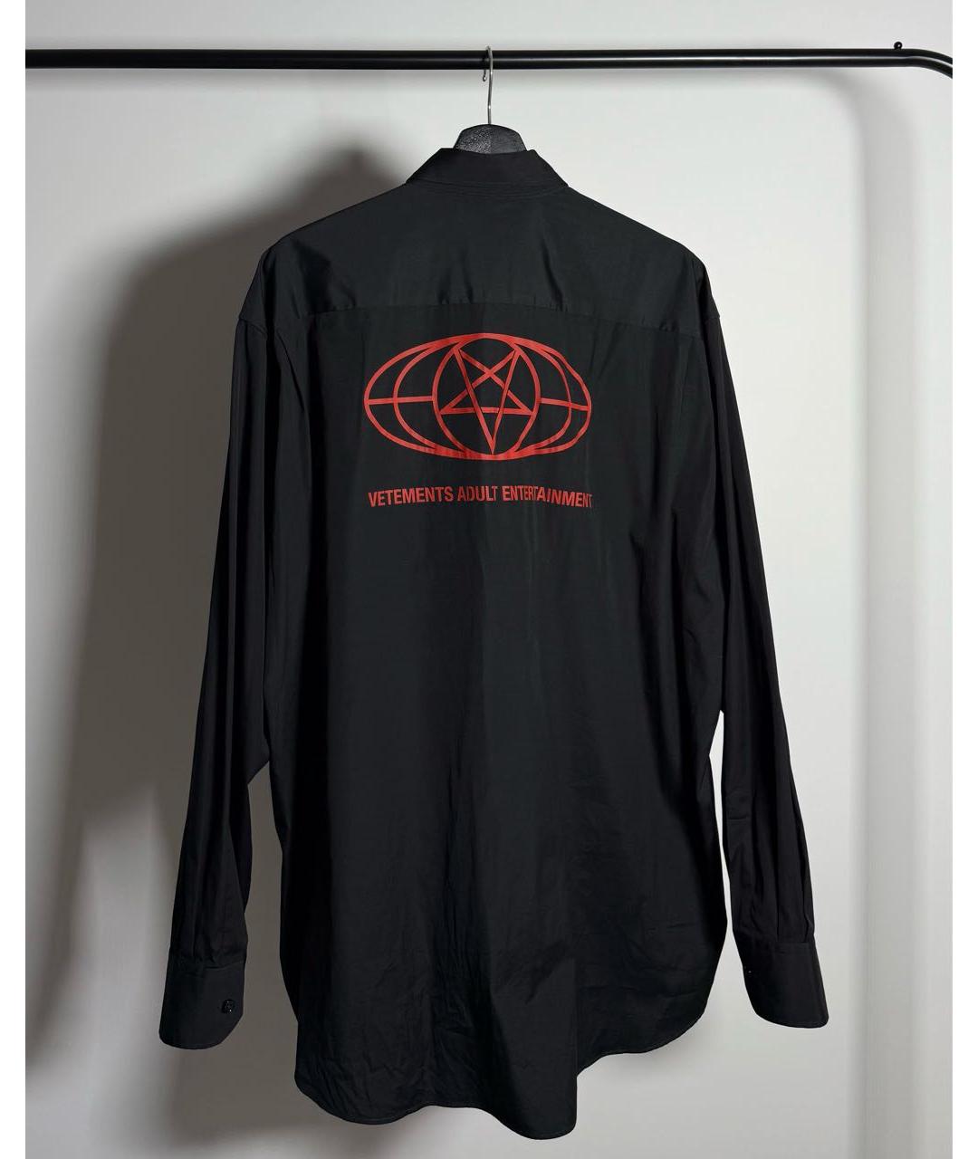 VETEMENTS Черная рубашка, фото 3