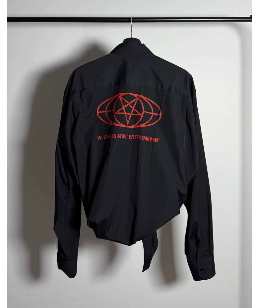 VETEMENTS Черная рубашка, фото 4