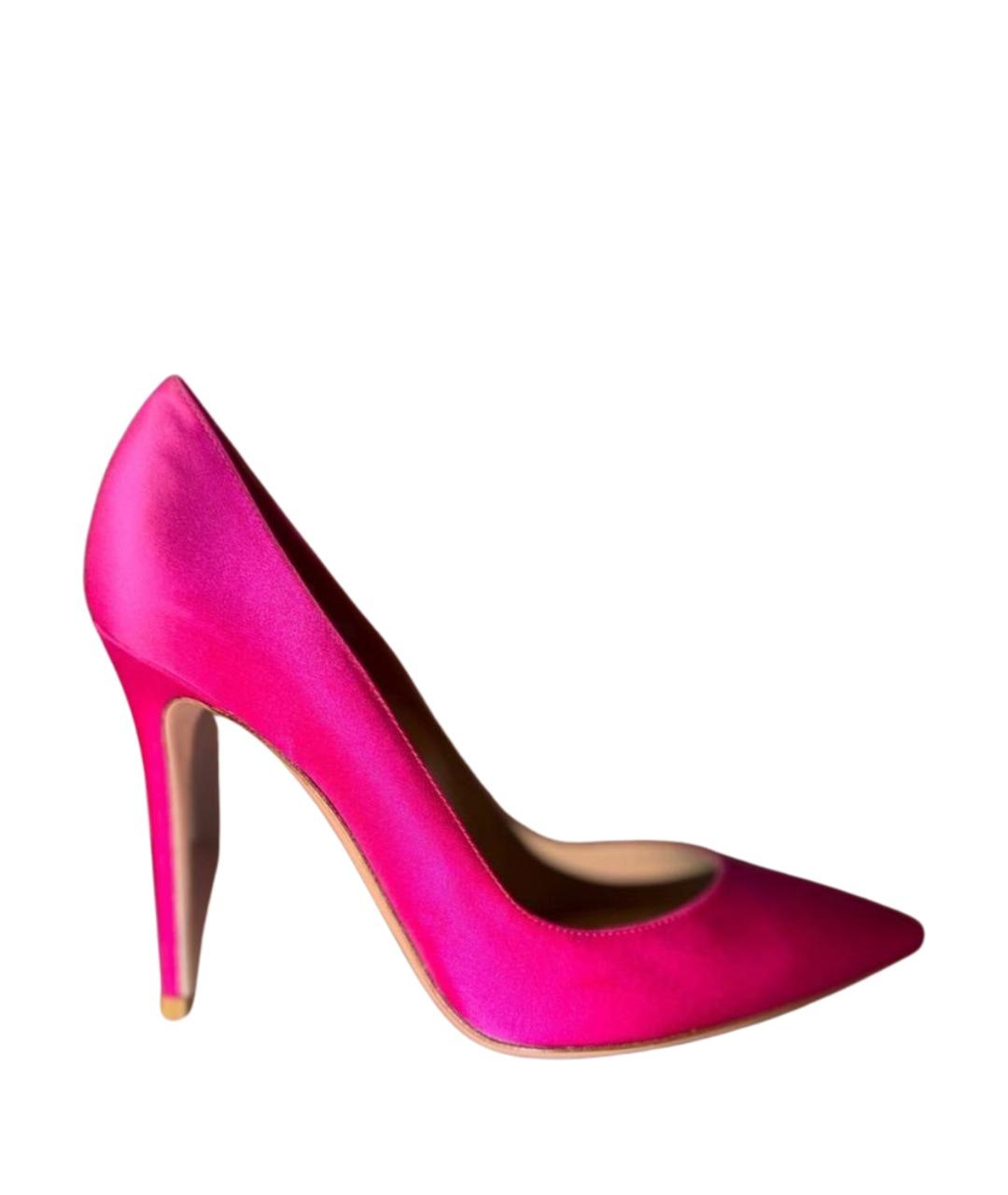 GIANVITO ROSSI Розовые текстильные туфли, фото 1