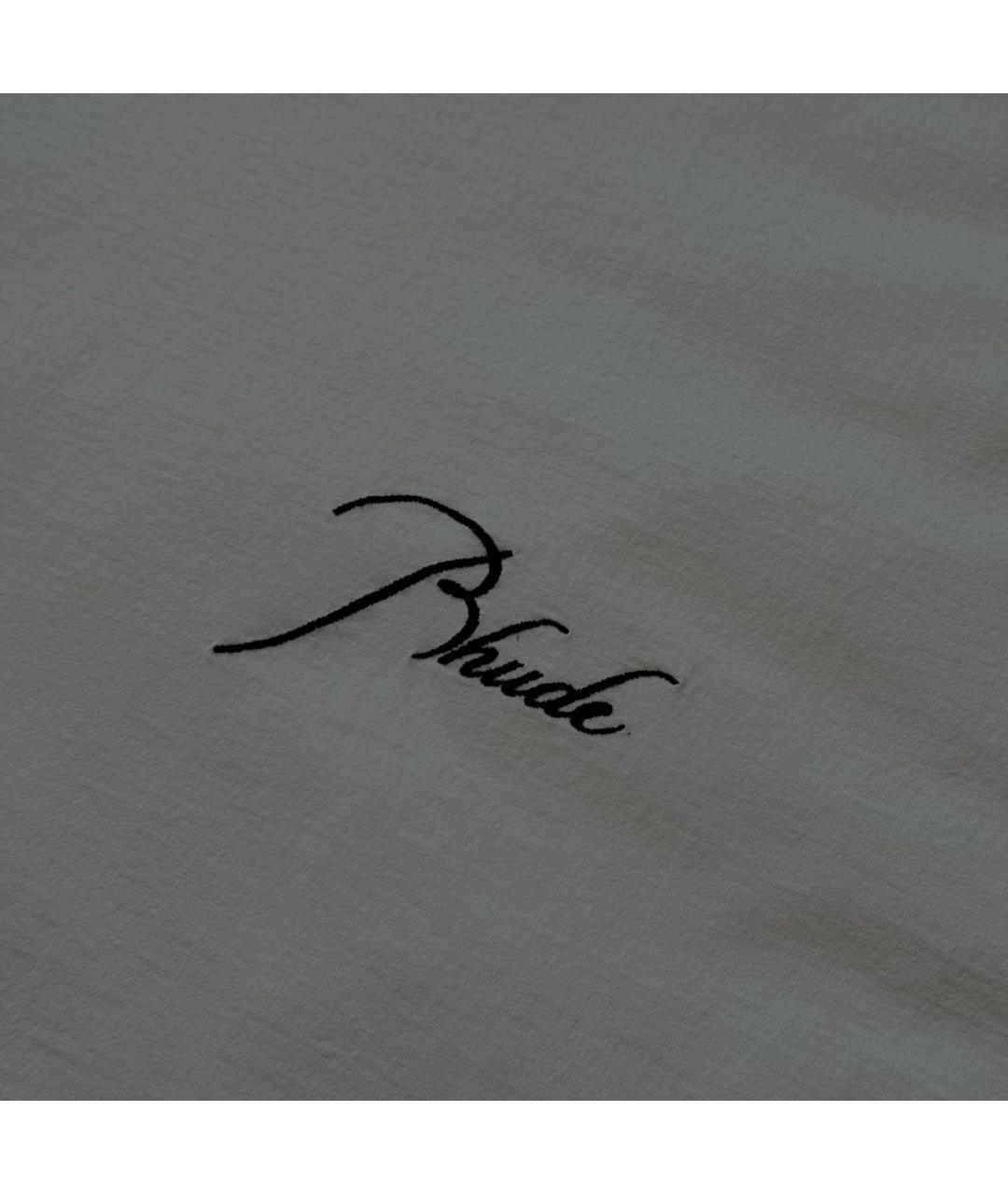 RHUDE Бежевая хлопковая футболка, фото 3