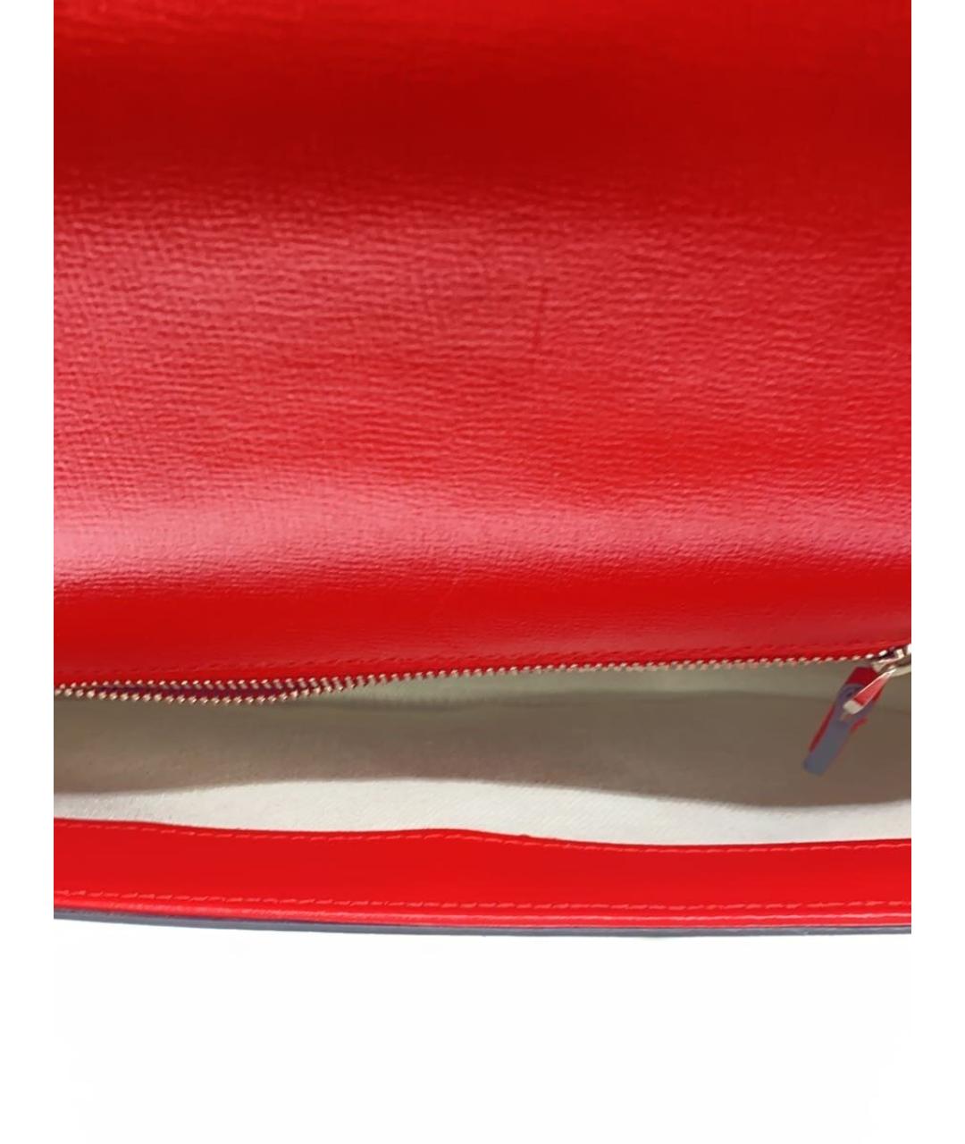GUCCI Красная кожаная сумка с короткими ручками, фото 4