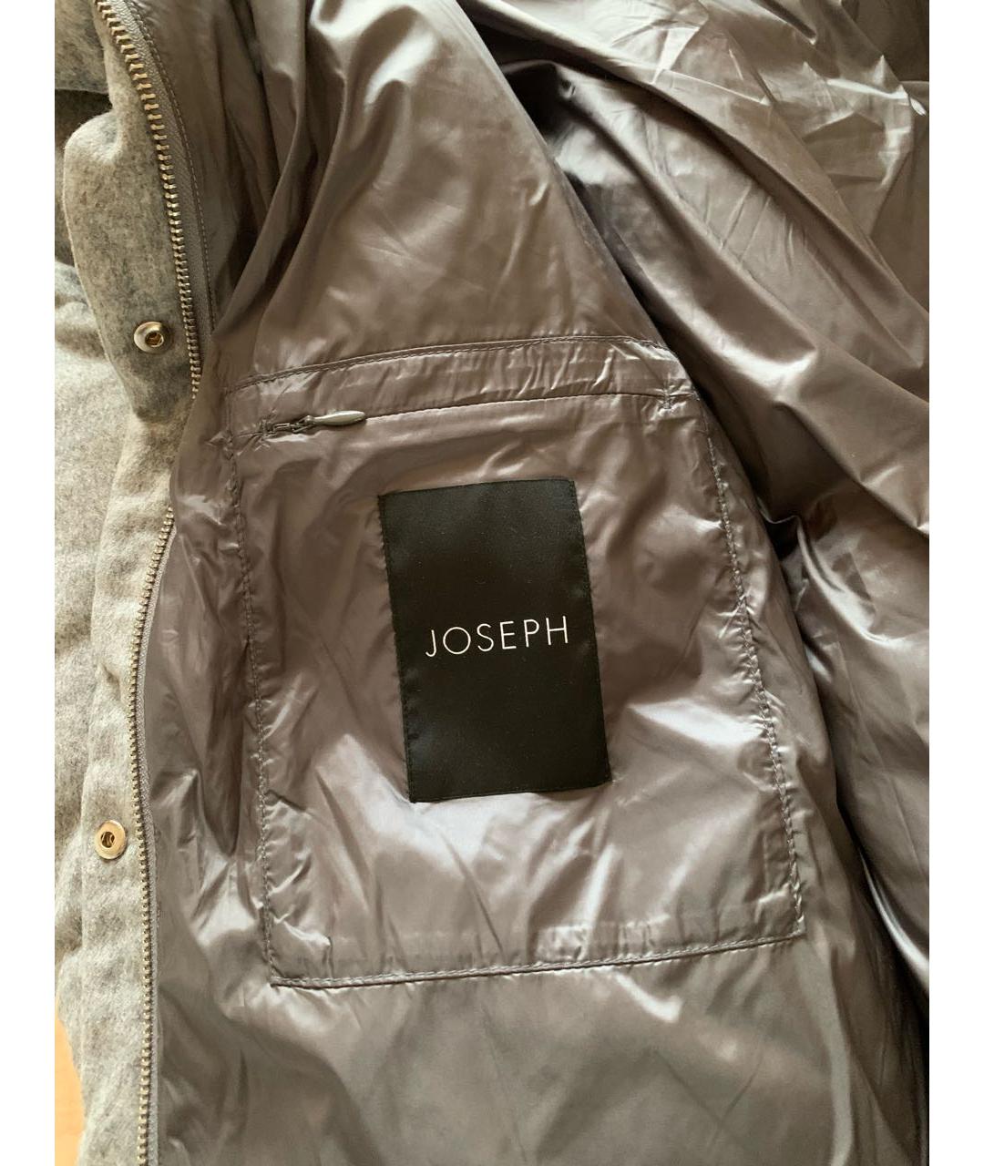 JOSEPH Серый кашемировый пуховик, фото 2
