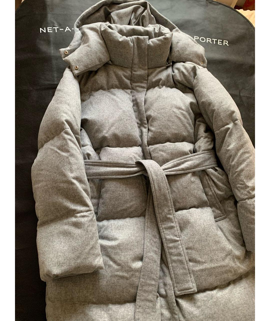 JOSEPH Серый кашемировый пуховик, фото 8