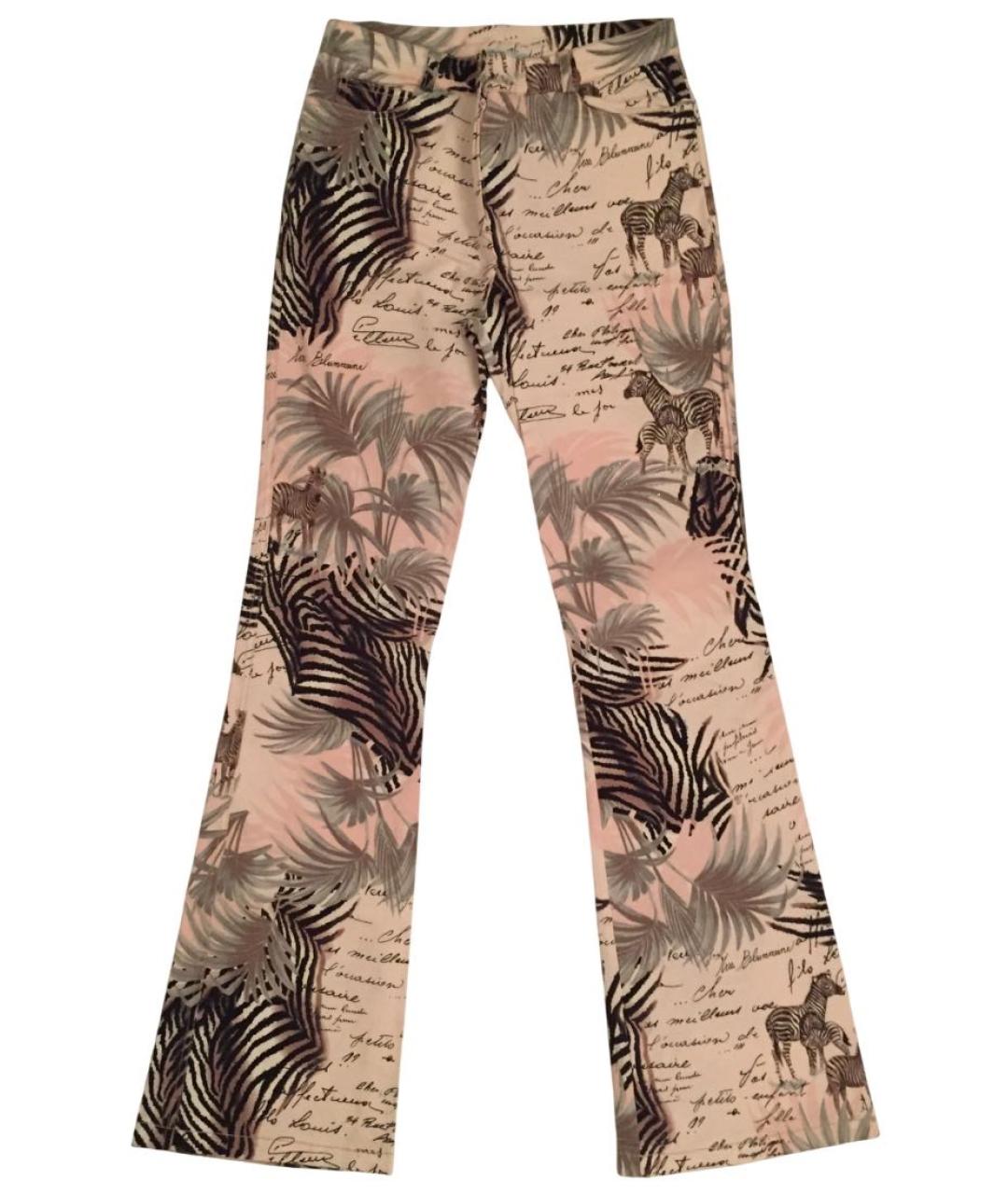 MISS BLUMARINE Мульти хлопковые детские джинсы, фото 8