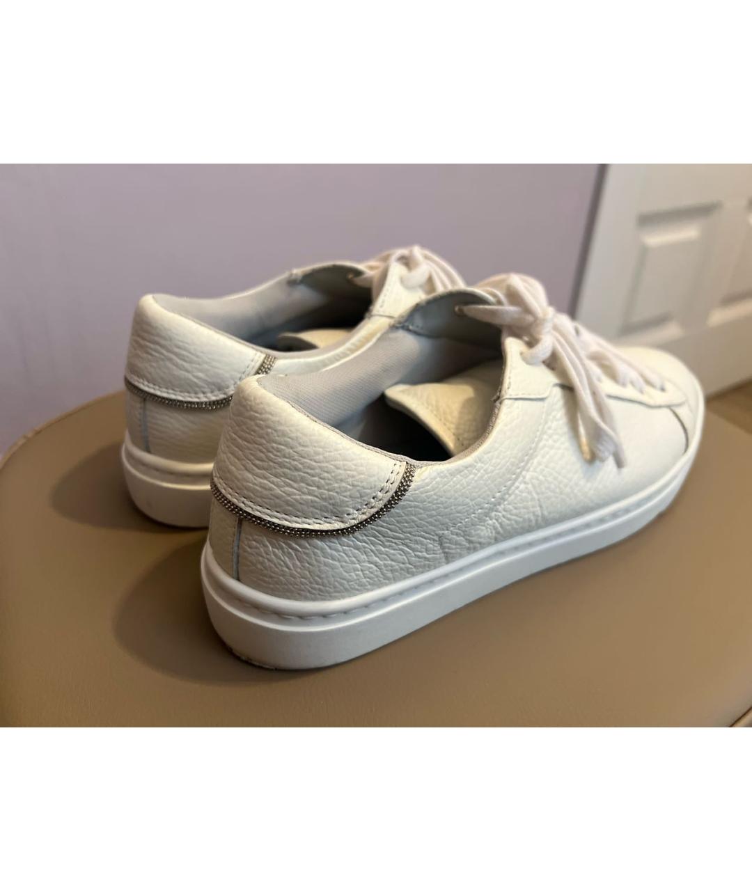 FABIANA FILIPPI Белые кожаные кеды, фото 2