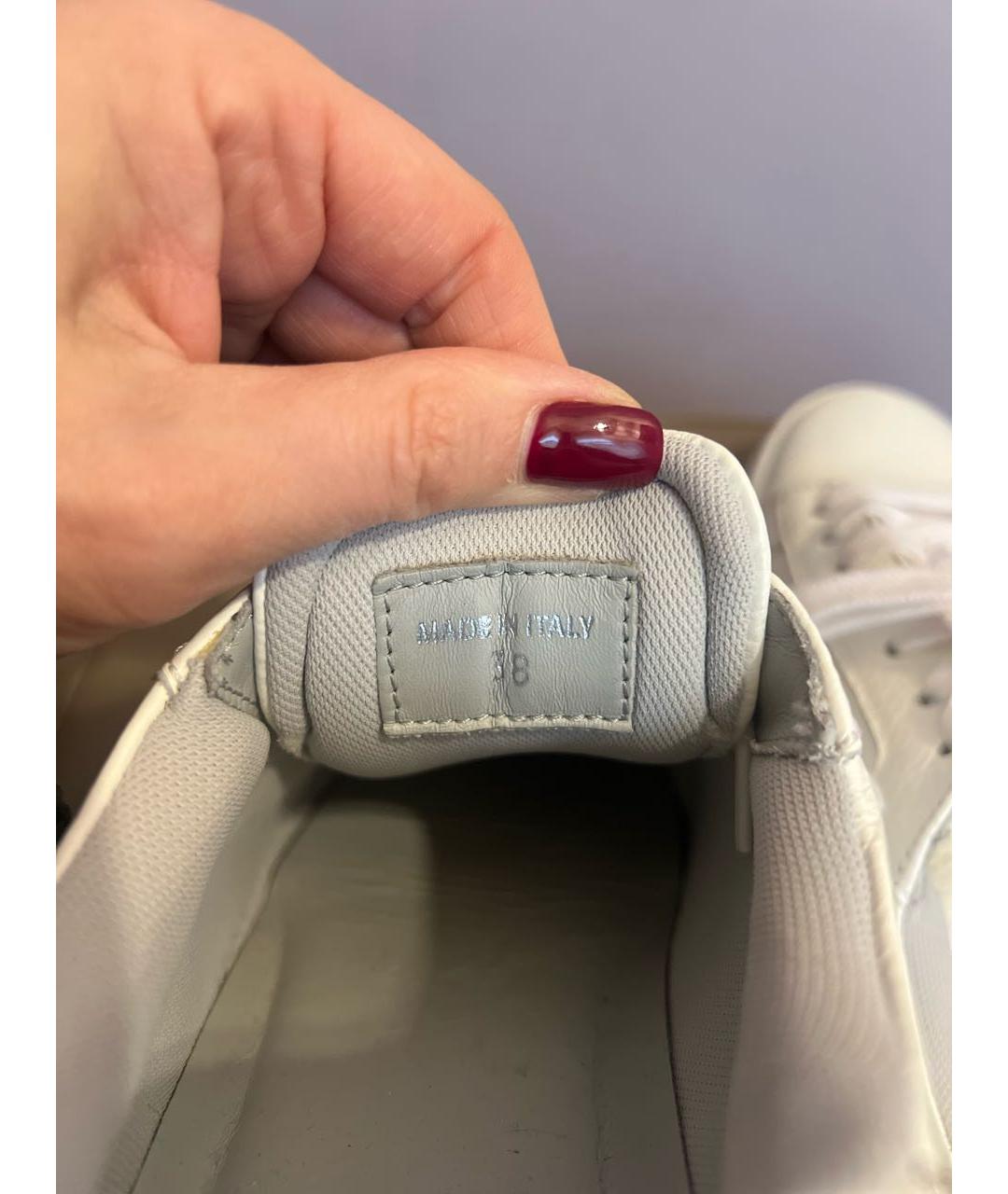 FABIANA FILIPPI Белые кожаные кеды, фото 4