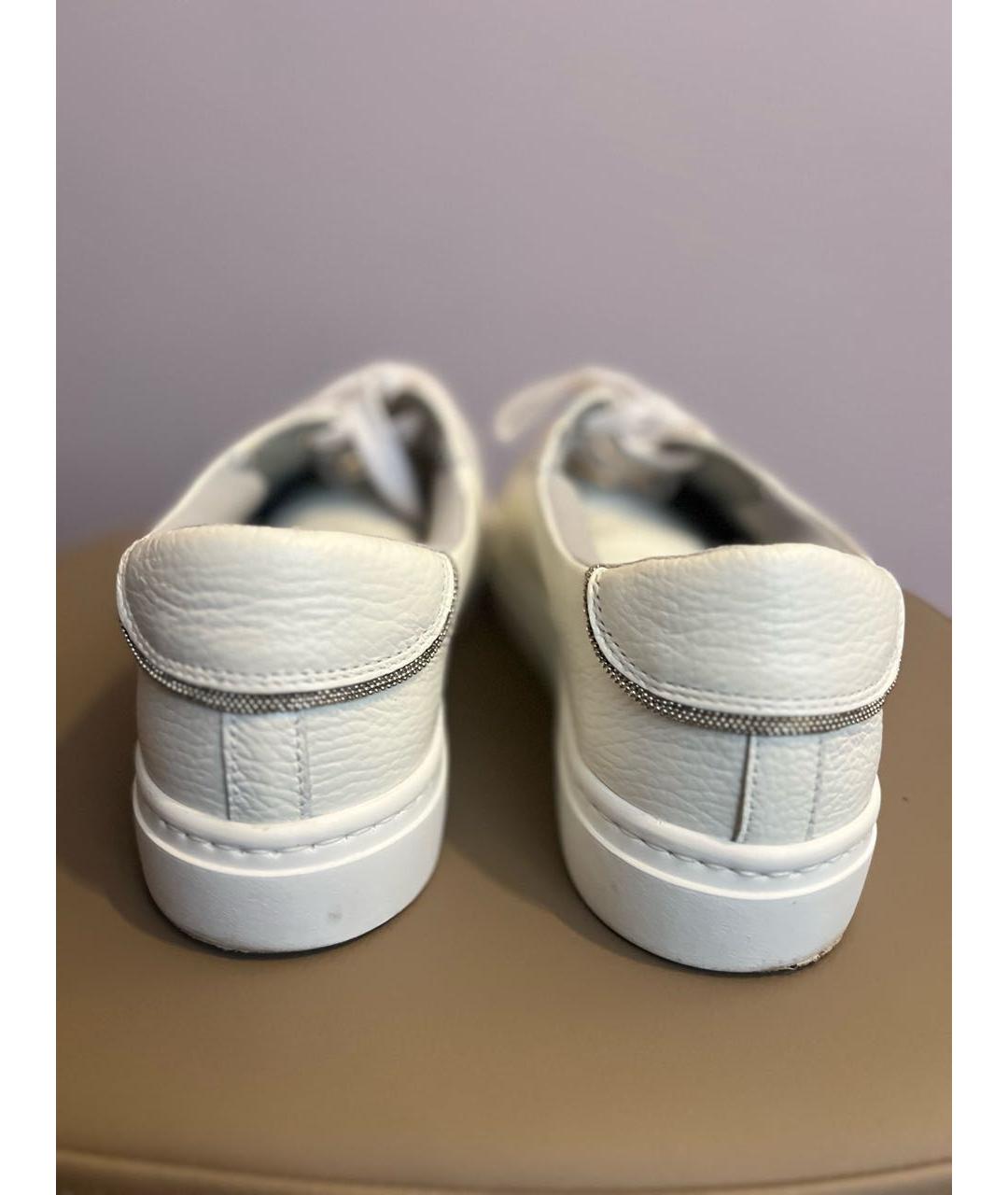 FABIANA FILIPPI Белые кожаные кеды, фото 5