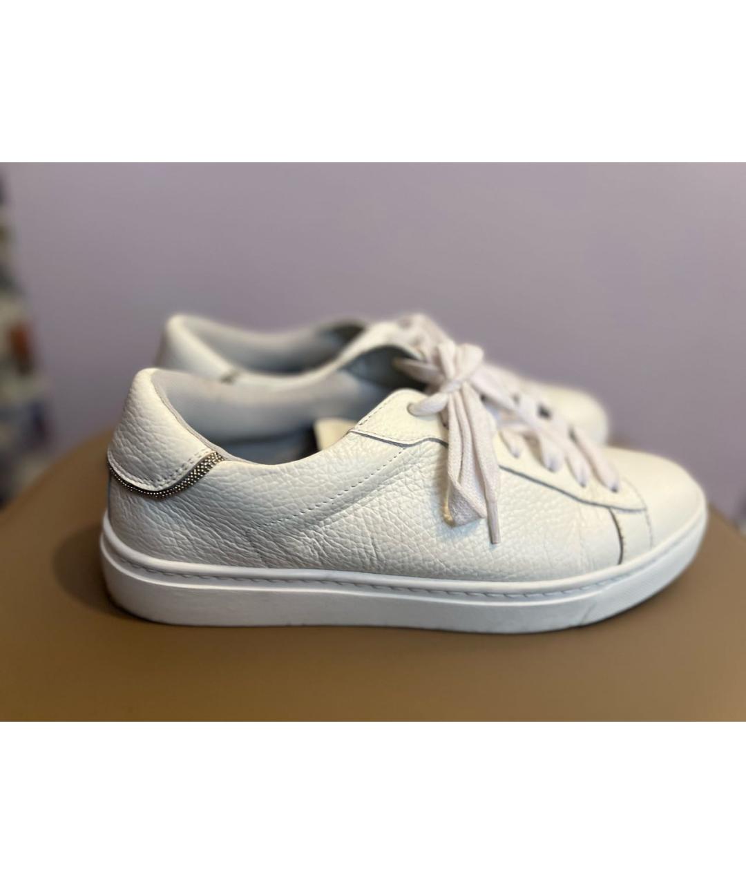 FABIANA FILIPPI Белые кожаные кеды, фото 7