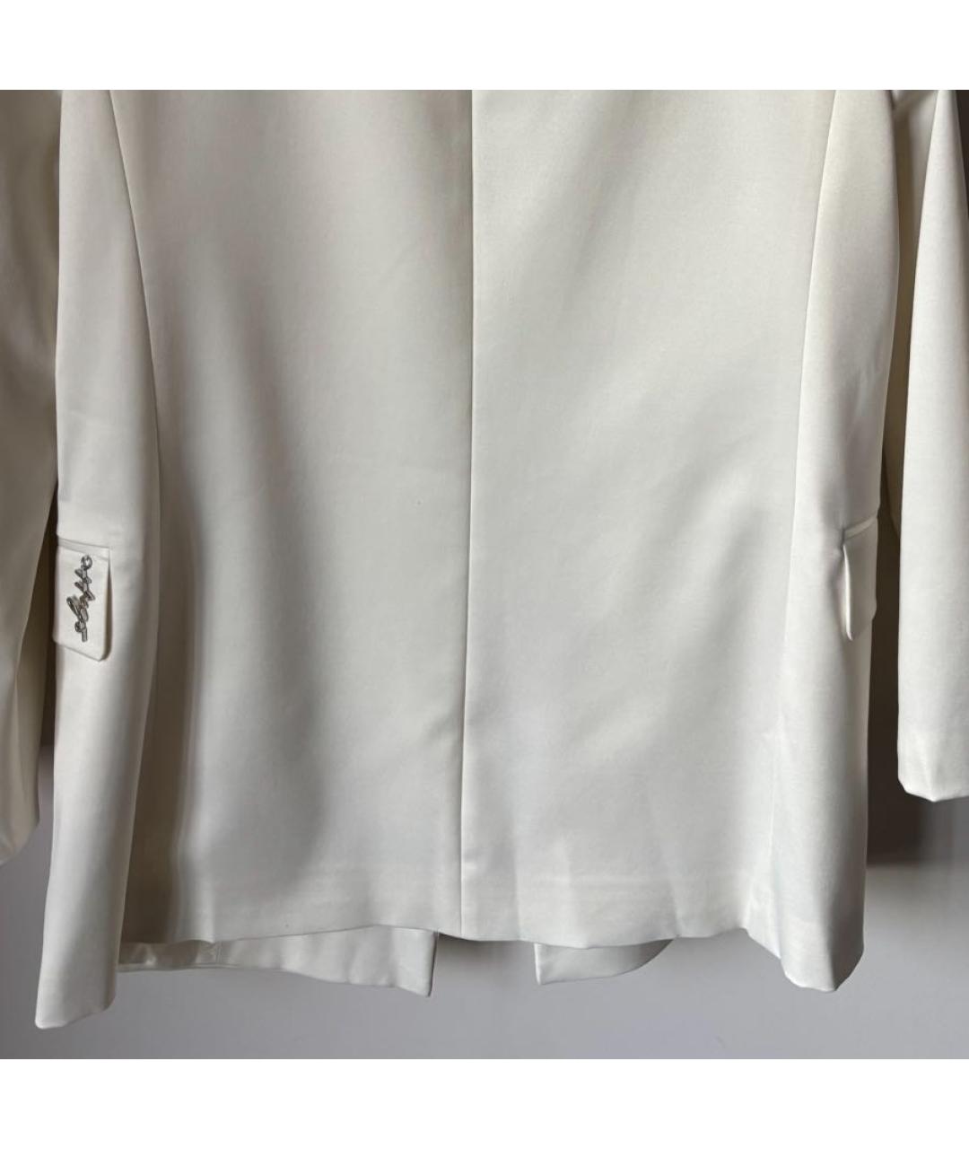 HUGO Белый атласный жакет/пиджак, фото 4