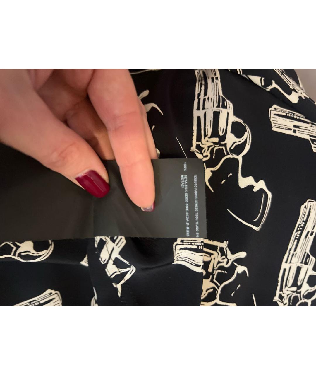 SAINT LAURENT Черная шелковая блузы, фото 5