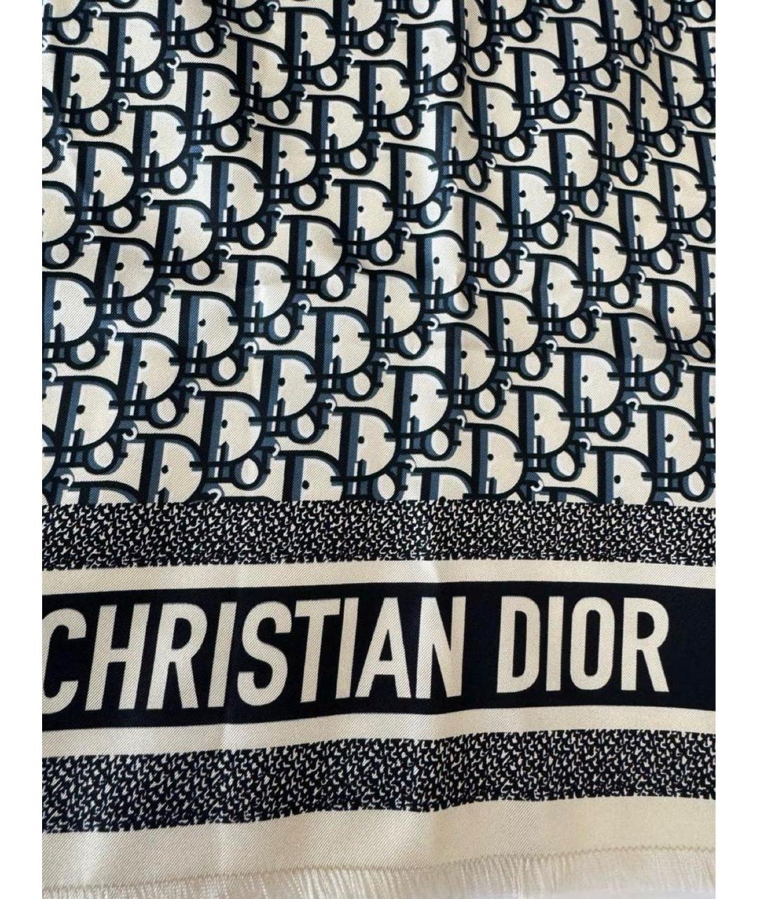 CHRISTIAN DIOR Мульти шелковый платок, фото 2