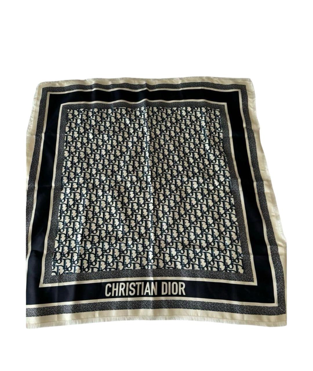 CHRISTIAN DIOR Мульти шелковый платок, фото 1