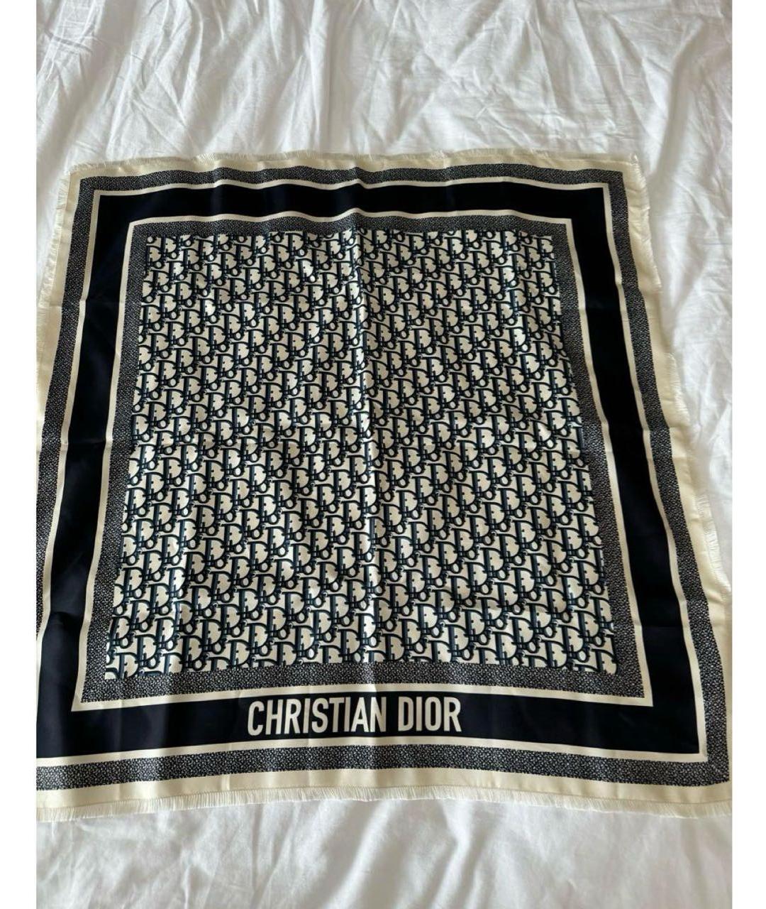 CHRISTIAN DIOR Мульти шелковый платок, фото 4