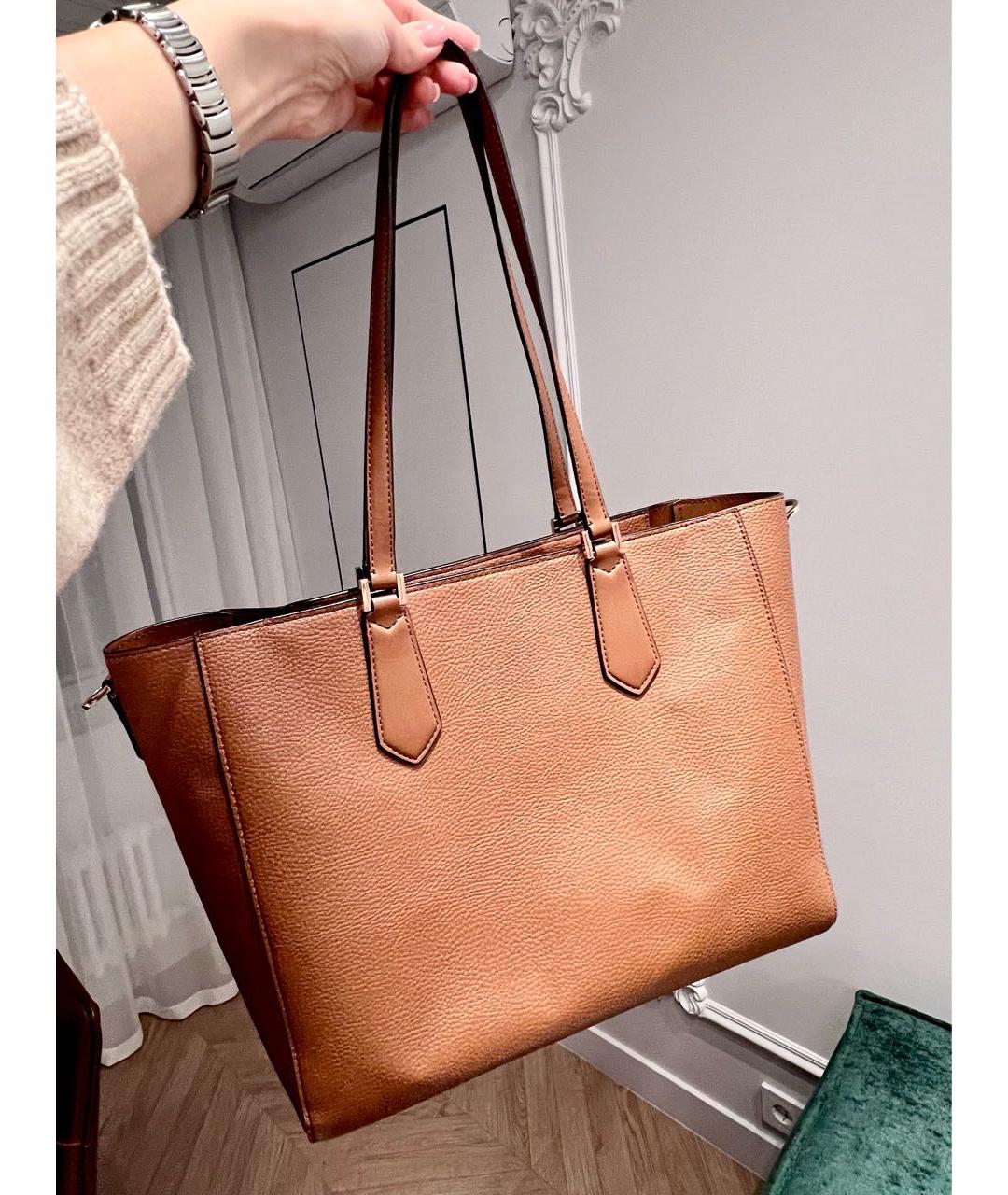 MICHAEL KORS Коричневая сумка тоут из искусственной кожи, фото 2