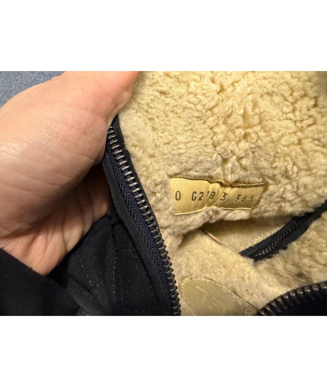 CHANEL Черные замшевые полусапоги, фото 8